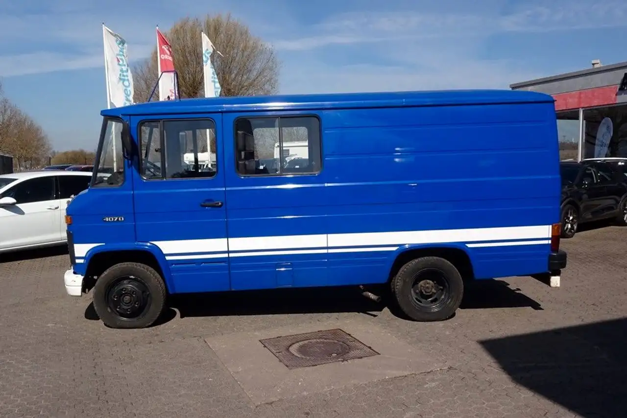 Mercedes-Benz L 407 D-KA THW Wohnmobil-/Camper-Basis Oldtimer, foto 8