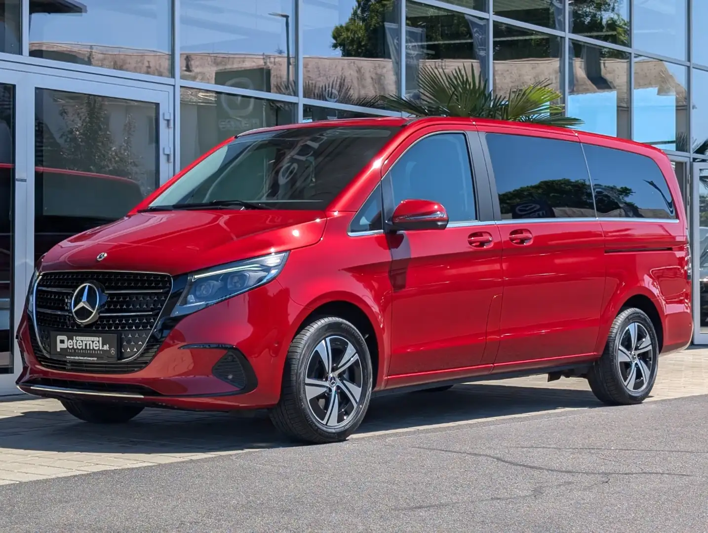 Mercedes-Benz V 250 d 4MATIC AVANTGARDE Lang Stdhzg Navi Distr Rouge - 2