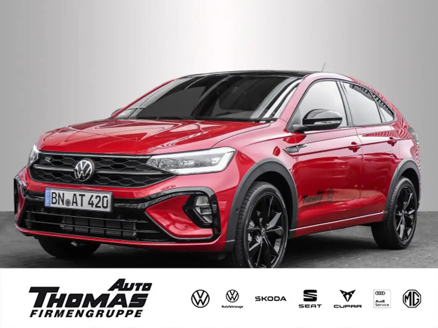 Volkswagen Taigo R-Line Black Style DSG AHK Pano Rojo - 1