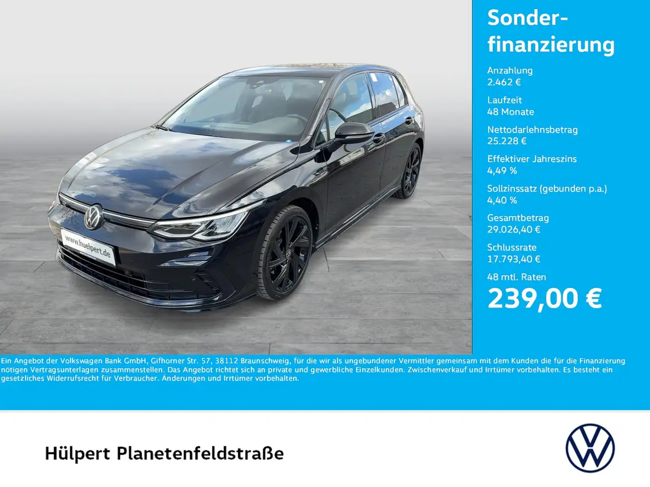 Volkswagen Golf VIII 2.0 R-LINE HARMAN KARDON CAM ACC LM18