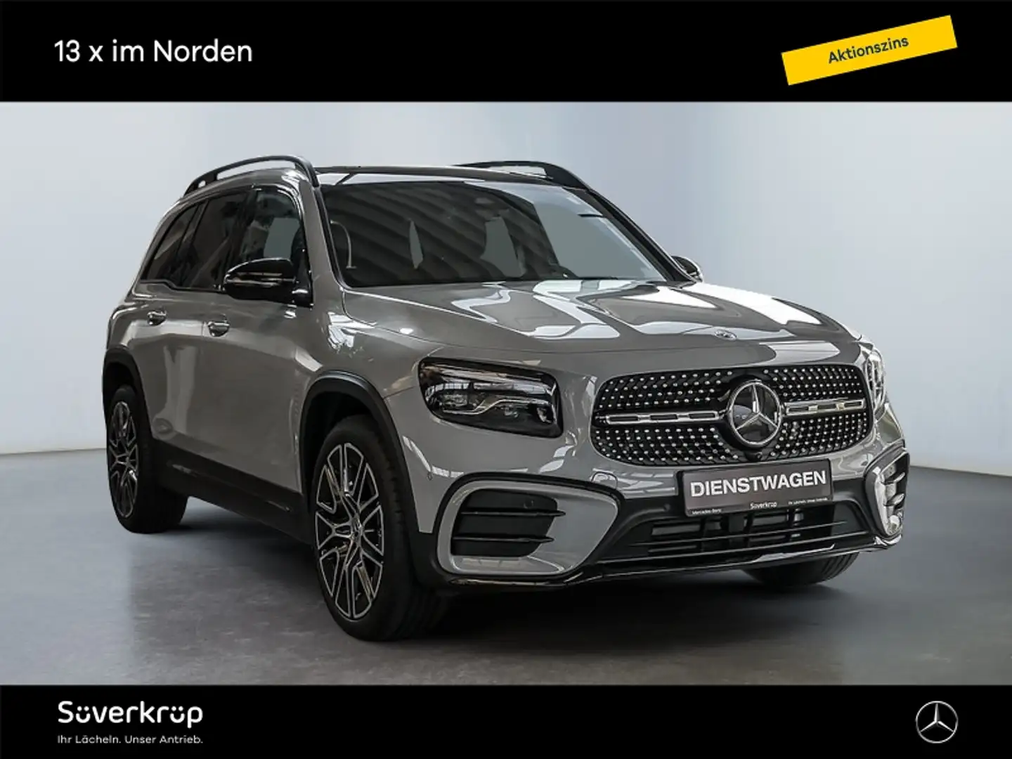 Mercedes-Benz GLB 220 d 4M AMG NIGHT PREMIUM MULTI 360 AHK PDC Grijs - 1