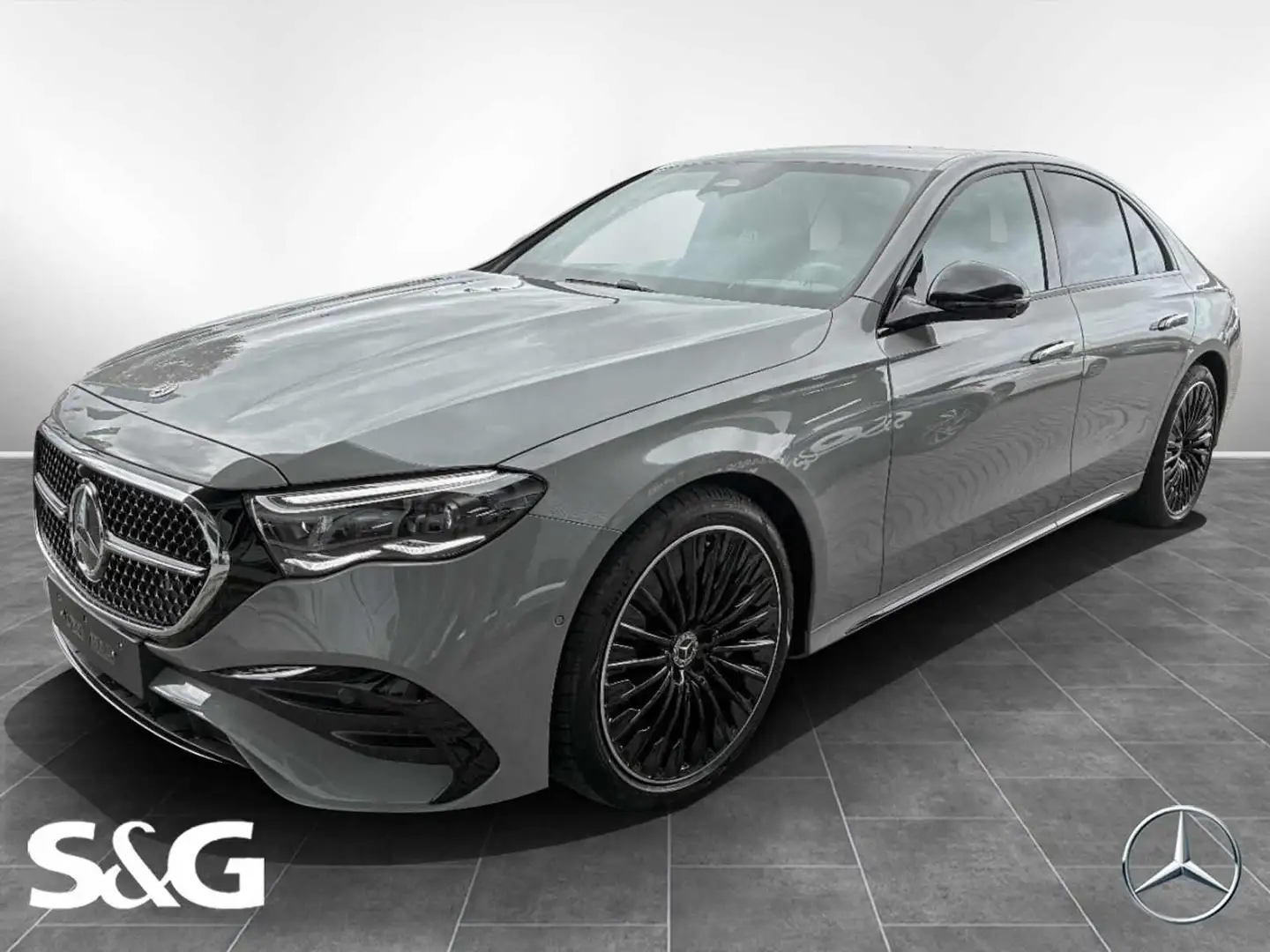 Mercedes-Benz E 200 Limousine AMG Night+MBUX+360°+20 Gris - 1