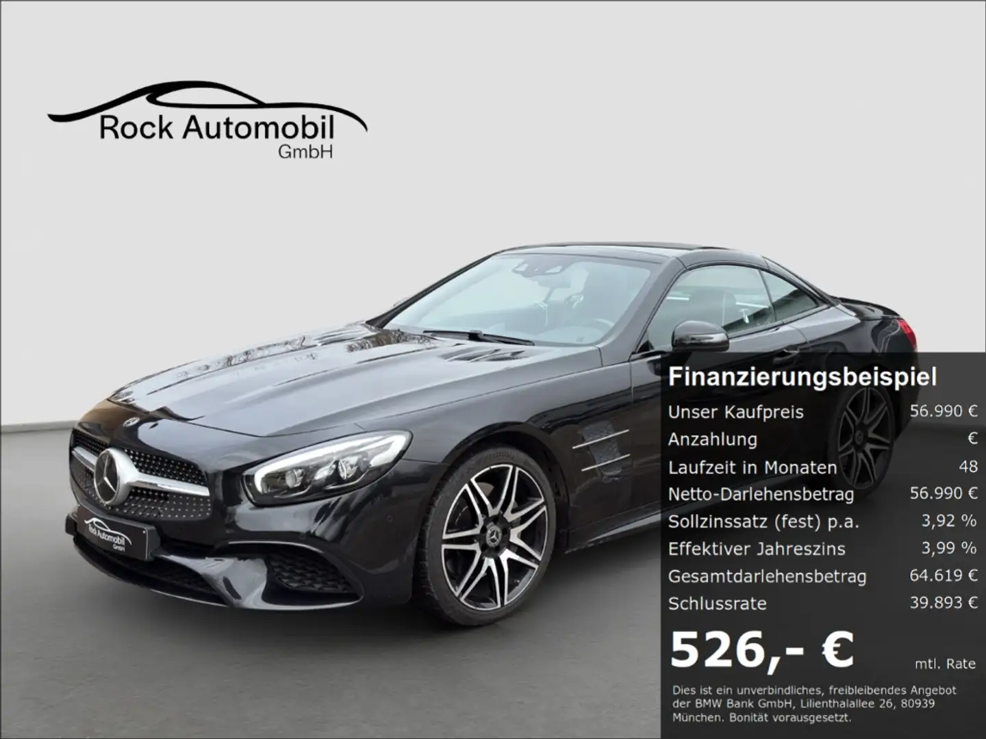 Mercedes-Benz SL 500 9G AMG NIGHT ABC TV *Deutsches Fahrzeug* Schwarz - 1