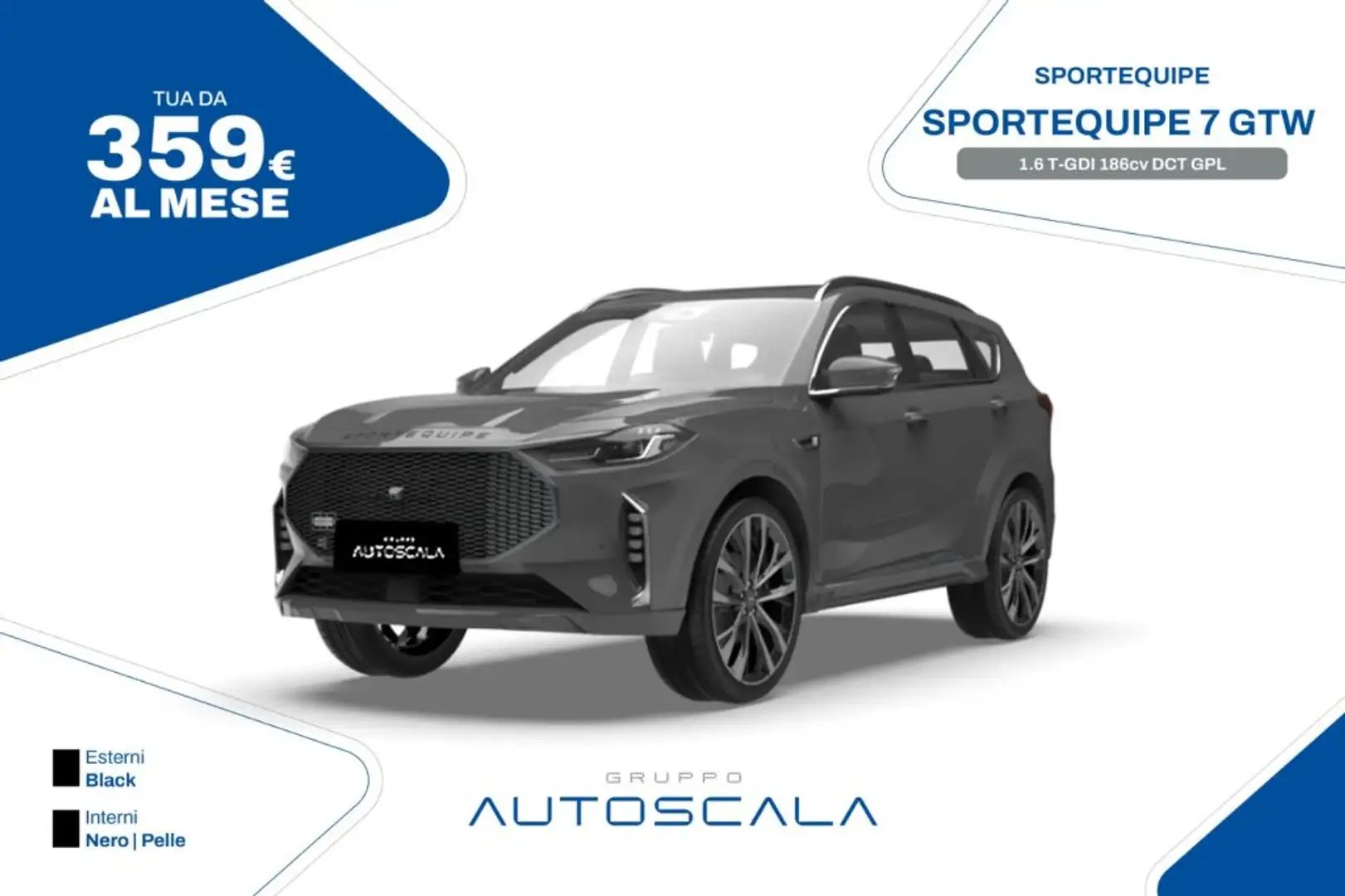 Sportequipe Sportequipe 7 GTW 1.6 T-GDI 186cv DCT GPL Grigio - 1