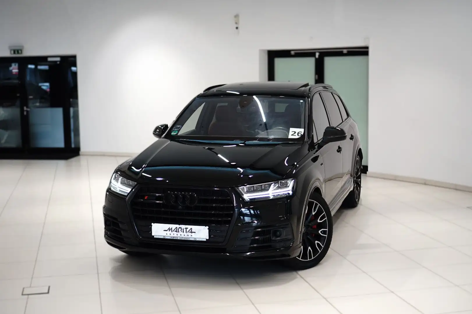 Audi SQ7 4.0|7-SITZE|SOFT|LUFT|360°|CARBON|PANO|BOSE| Grün - 1