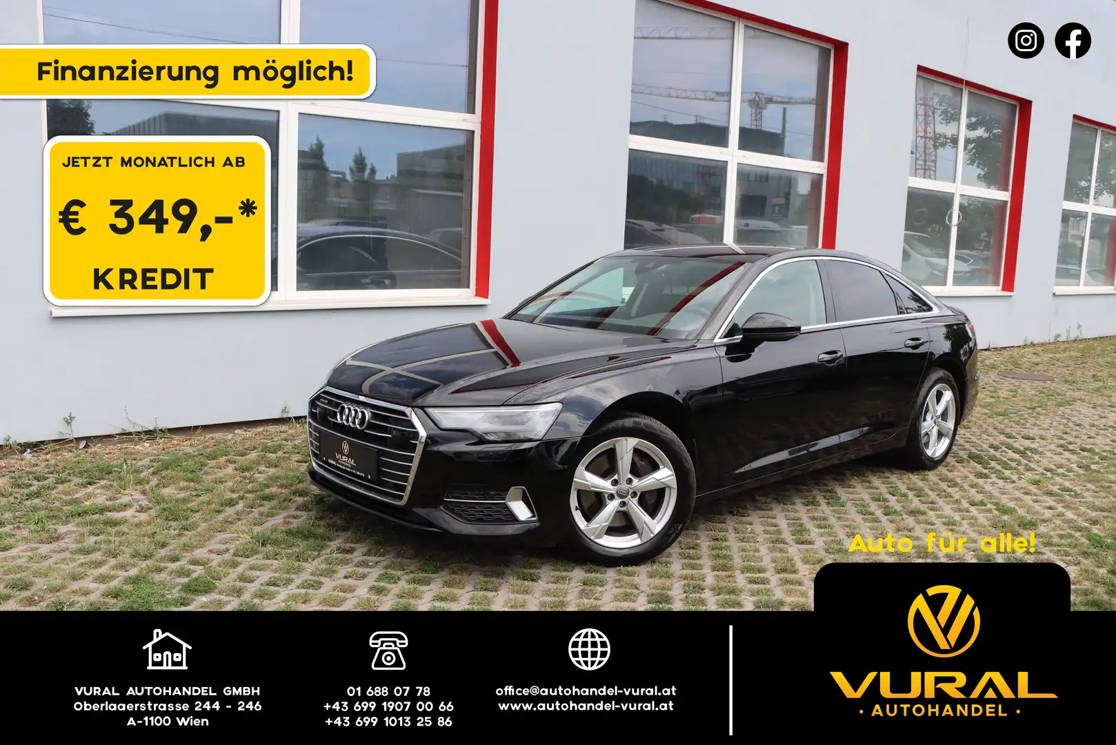 Audi A6 45TDI quattro sport S-tronic | ACC | NAVI | 1.Bes. Schwarz - 1