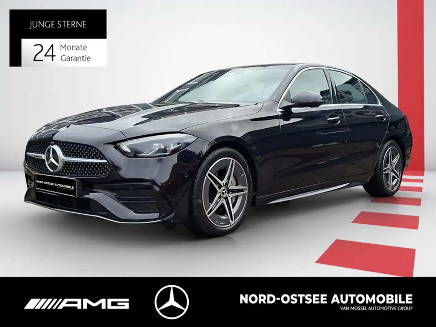 Mercedes-Benz C 300 d AMG AHK MBUX KLIMA SHZ LED Negro - 1