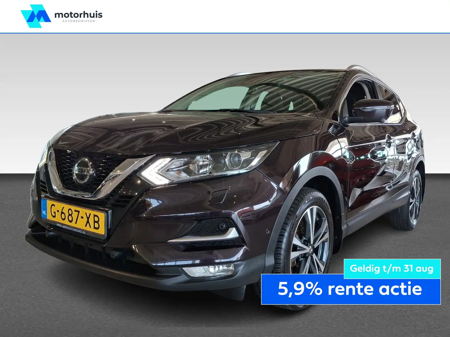 Nissan Qashqai 1.2 115pk DIG-T Business Edition Paars - 1