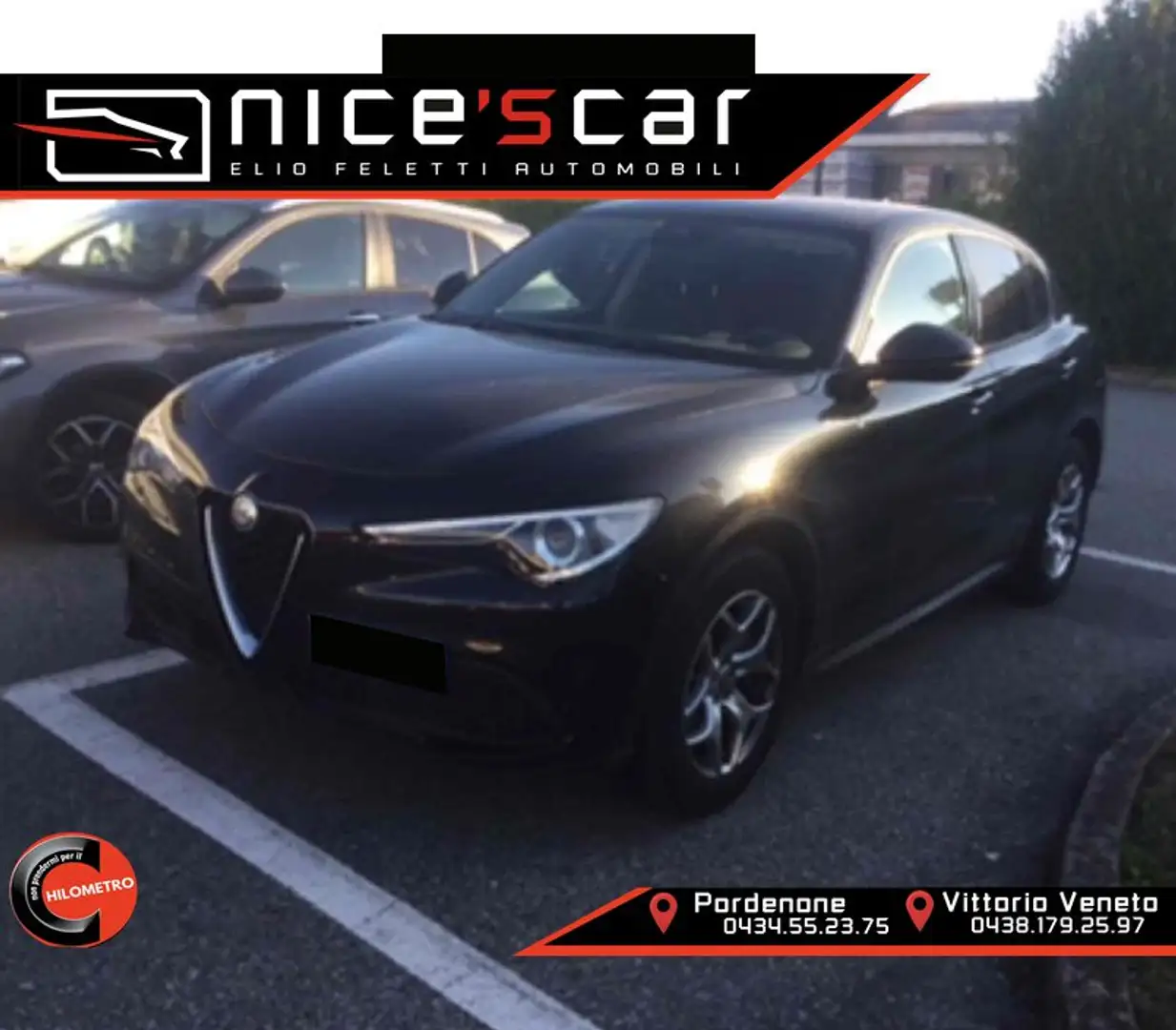 Alfa Romeo Stelvio Stelvio 2.2 Turbodiesel 190 CV AT8 RWD Business Zwart - 1
