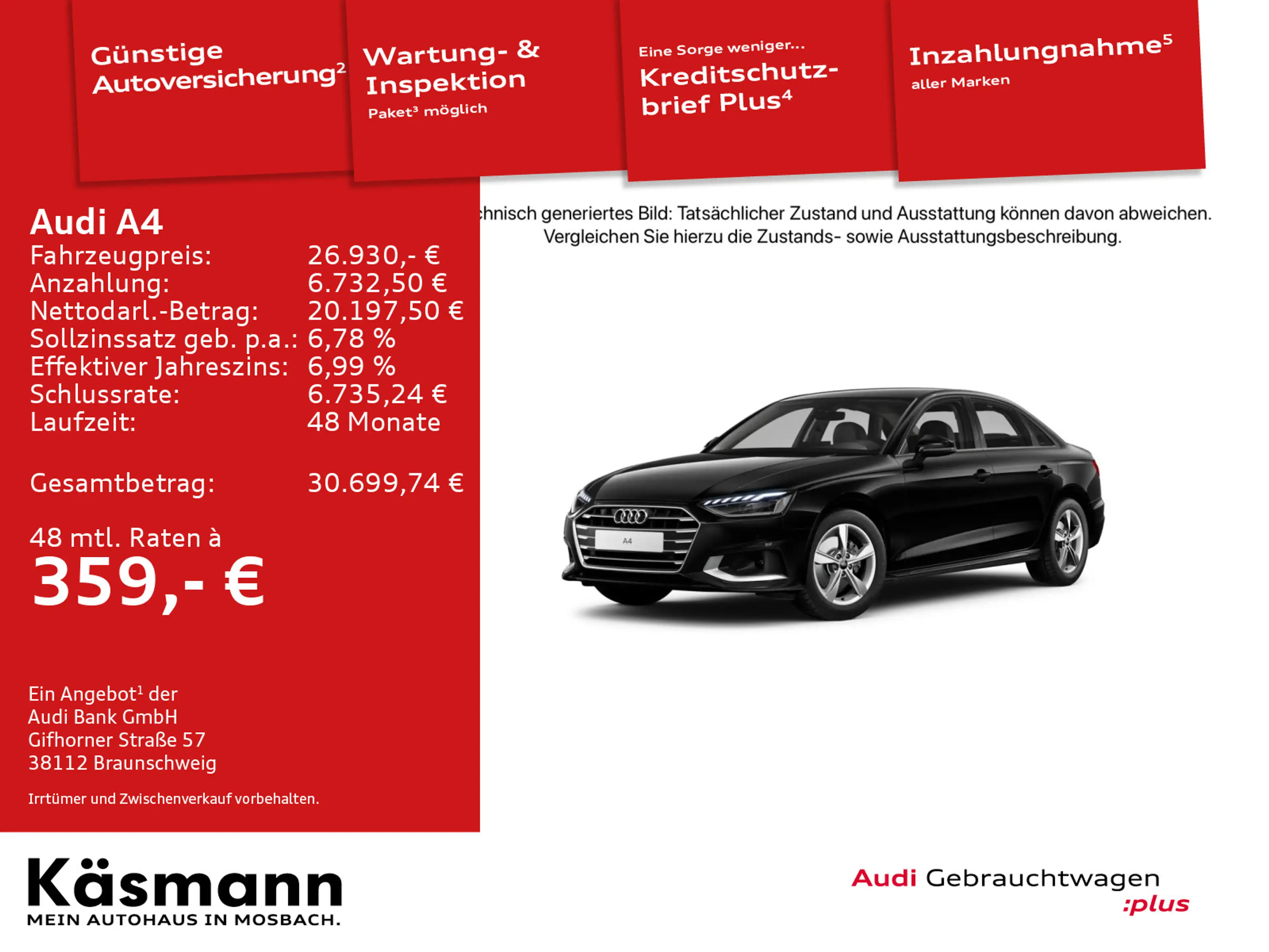 Audi A4 Lim. advanced 35TDI LED ACC NAV KAM SHZ — photo 2