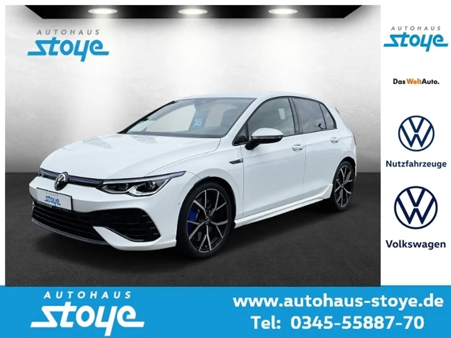 Volkswagen Golf R DSG 4M Navi Harman Kardon ACC LED Blanc - 1