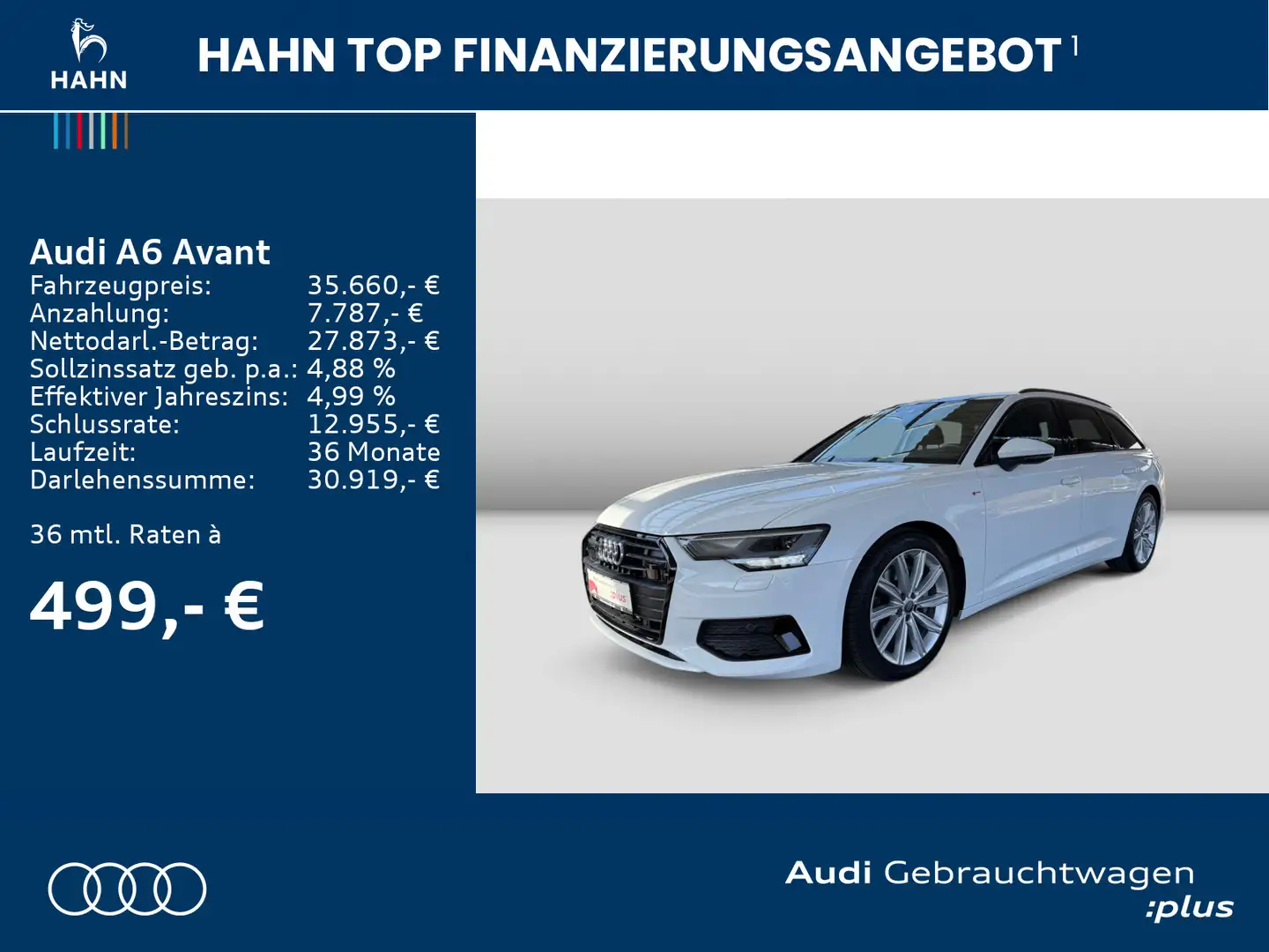 Audi A6 Sport 45TDI qua S-Trc ACC AHK LED Blanco - 2