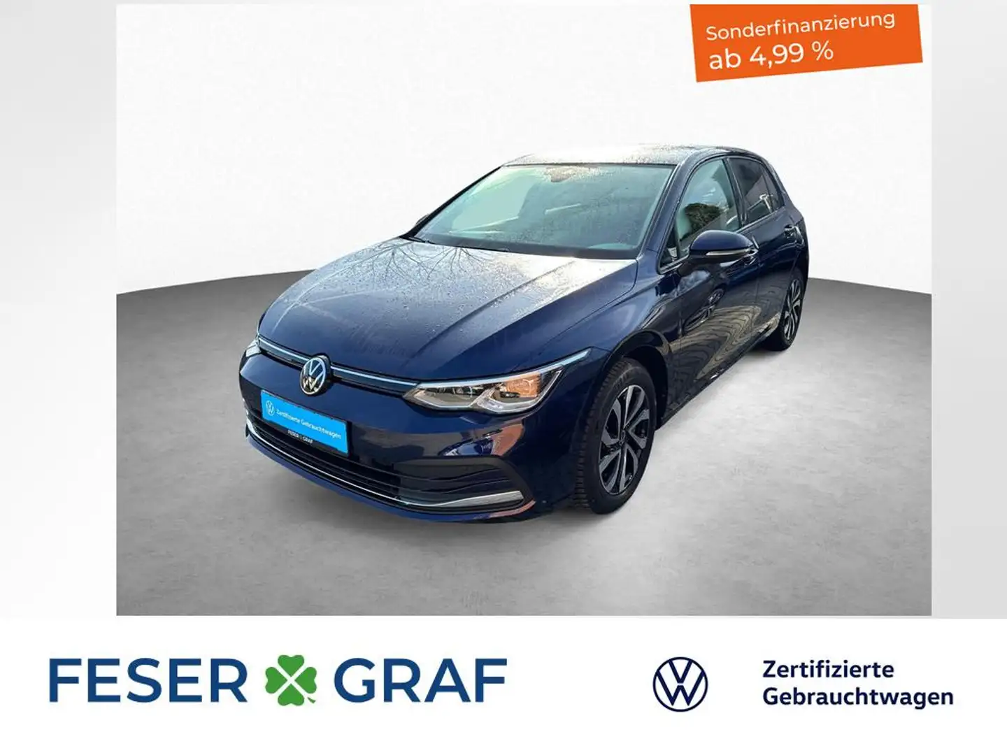 Volkswagen Golf VIII ACTIVE 2.0 TDI 7-DSG LED NAVI PDC Blau - 1