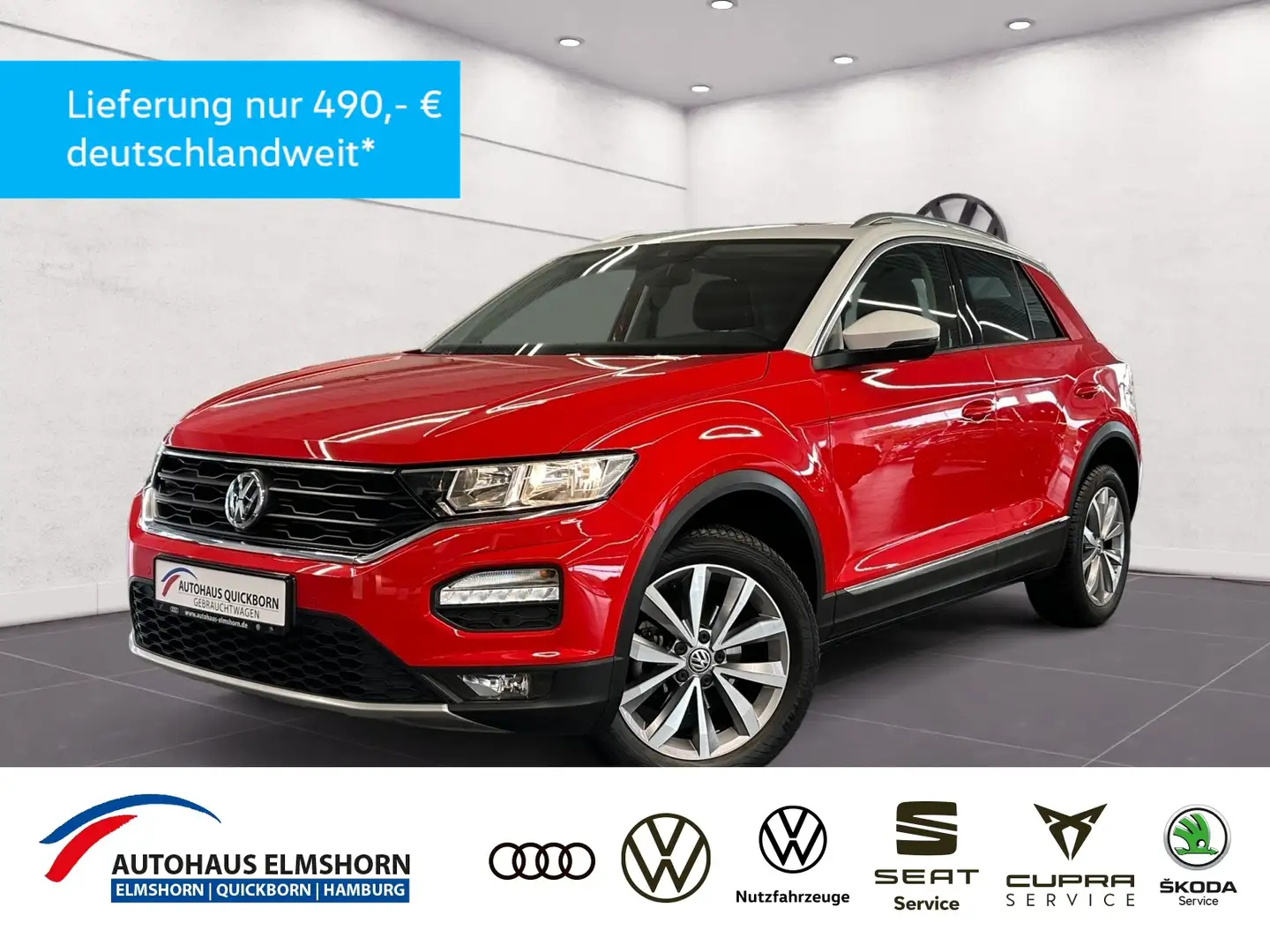 Volkswagen T-Roc Style 1.5 TSI PANO APP KAMERA KLIMA Rood - 1
