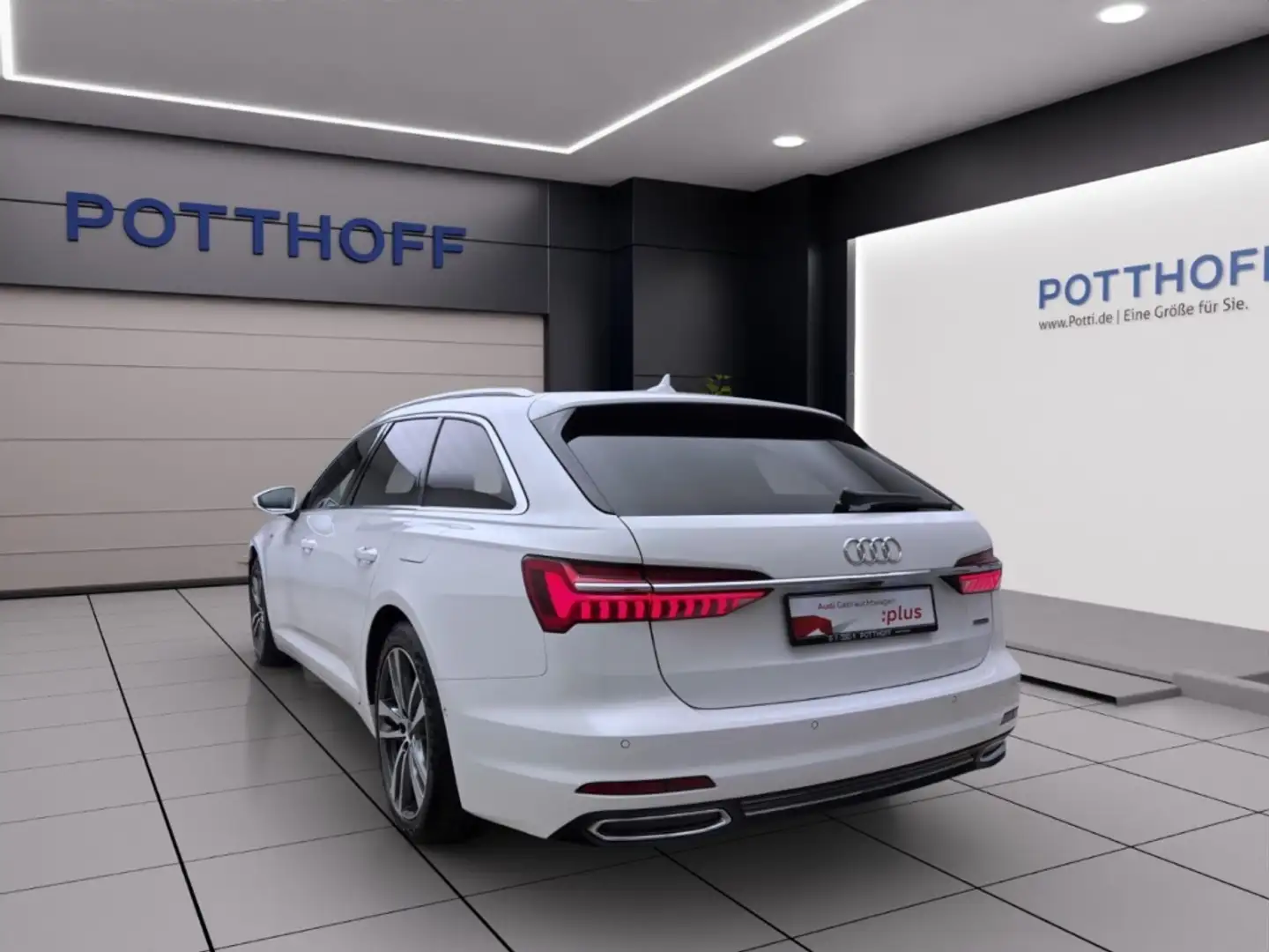 Audi A6 Avant 50 TFSIe Q SPORT AHK NAVI+ MATRIX SITZHZG Blanc - 2
