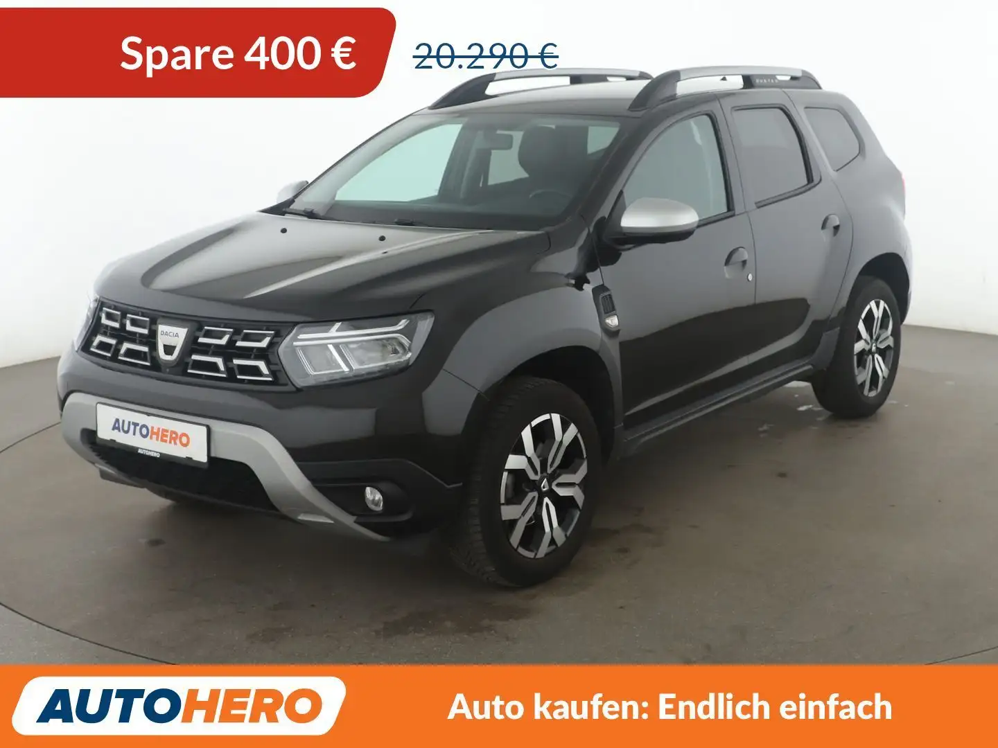 Dacia Duster 1.3 TCe Prestige Aut.*NAVI*CAM*PDC*SHZ*KLIMA* Schwarz - 1