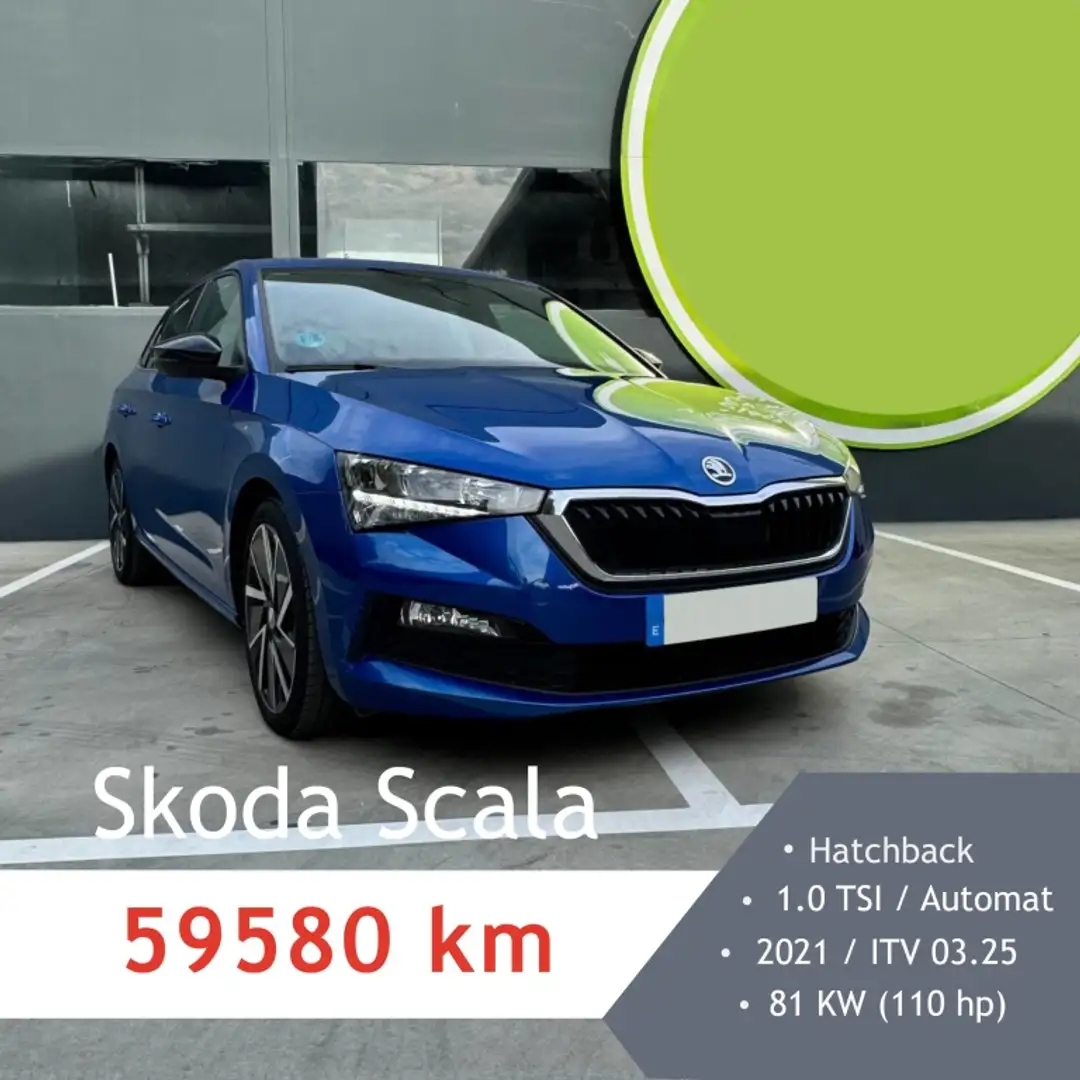 Skoda Scala 1.0 TSI Ambition DSG 81kW Azul - 1
