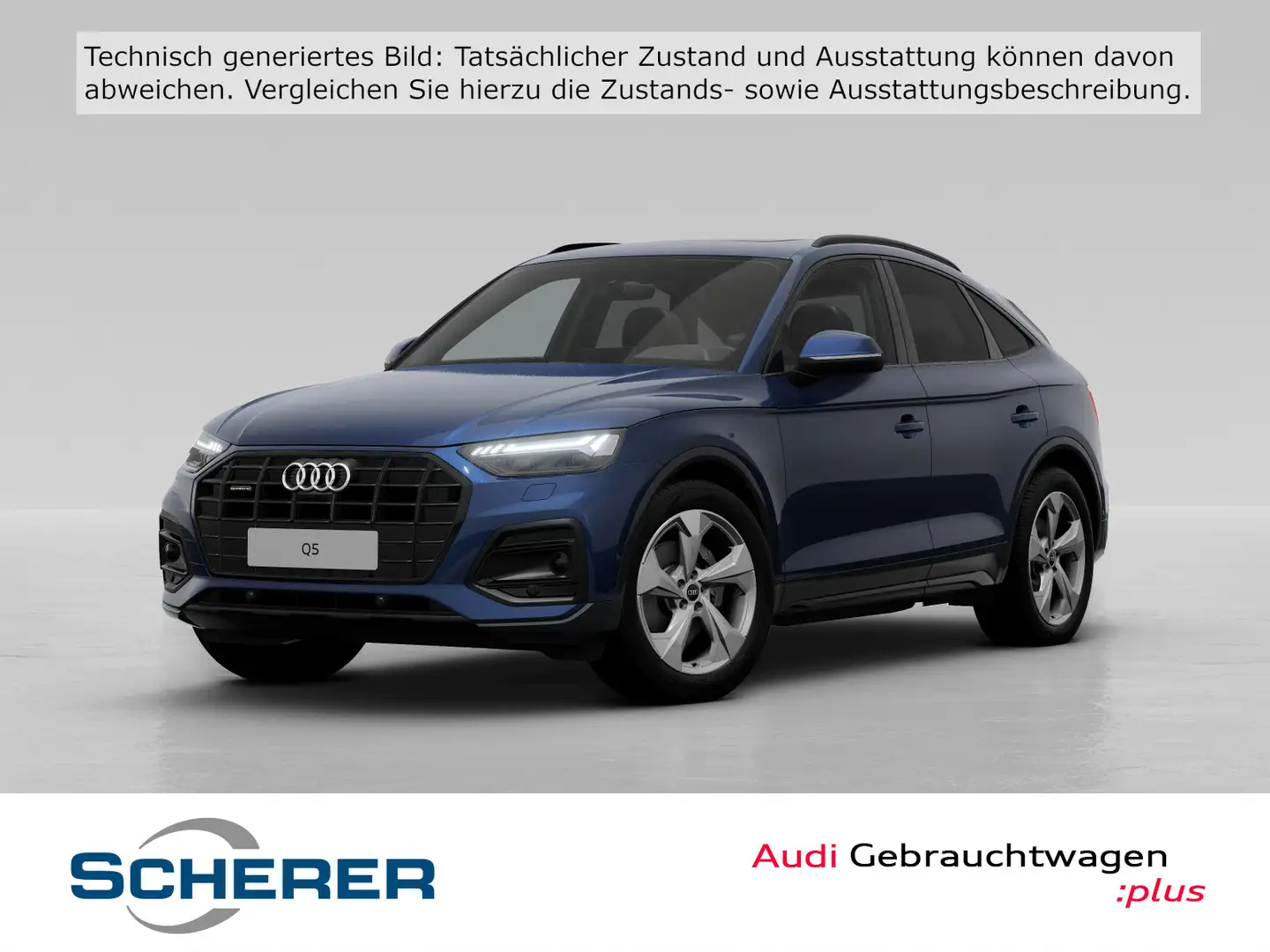 Audi Q5 advanced 45 TFSI qu. S tronic Mtrx. Blau - 1