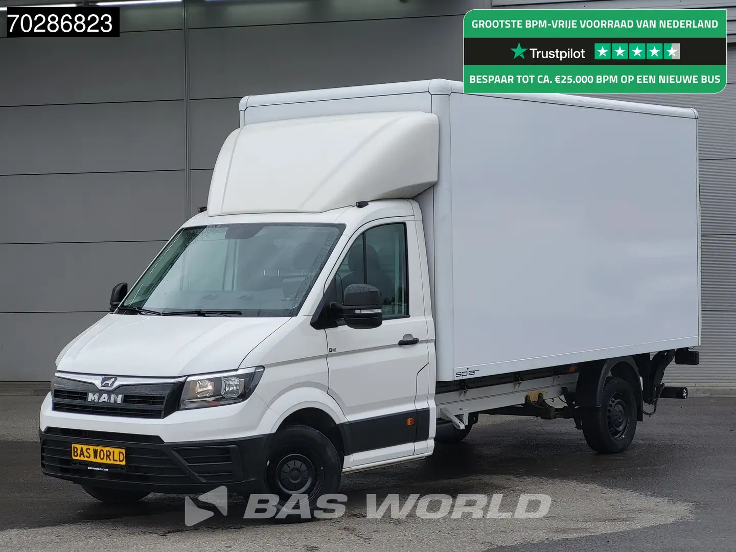 MAN TGE 3.140 Laadklep Automaat Airco Cruise Camera Euro6 Blanc - 1