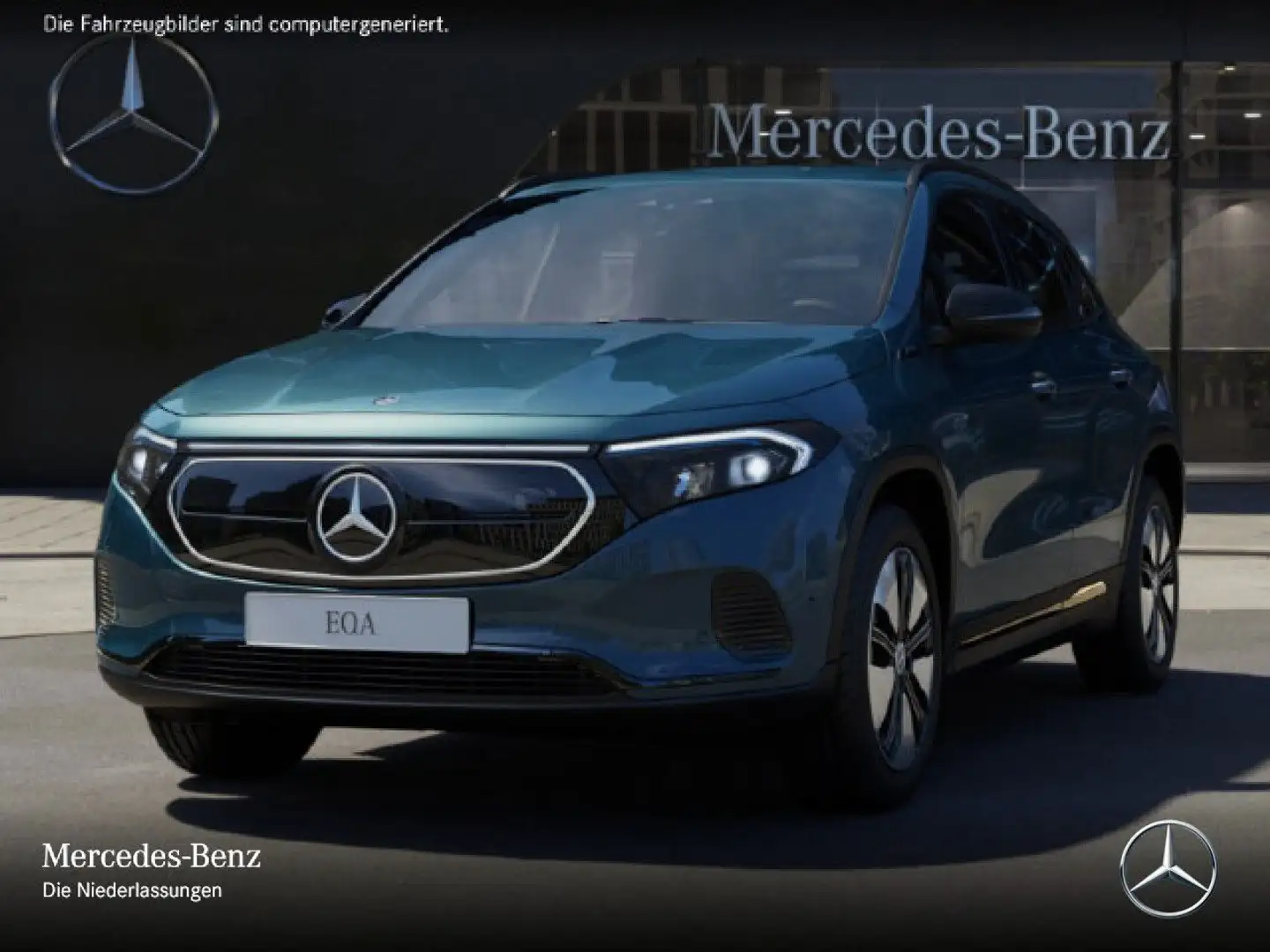 Mercedes-Benz EQA 250 ELECTRICART+NIGHT+PLUS-PAKET+AHK+KAMERA Bleu - 2