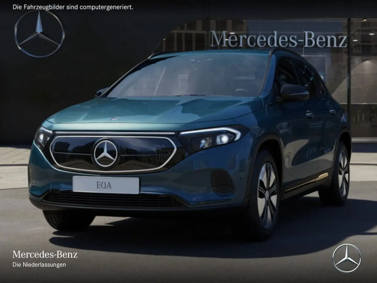 Mercedes-Benz EQA 250 ELECTRICART+NIGHT+PLUS-PAKET+AHK+KAMERA Blau - 2