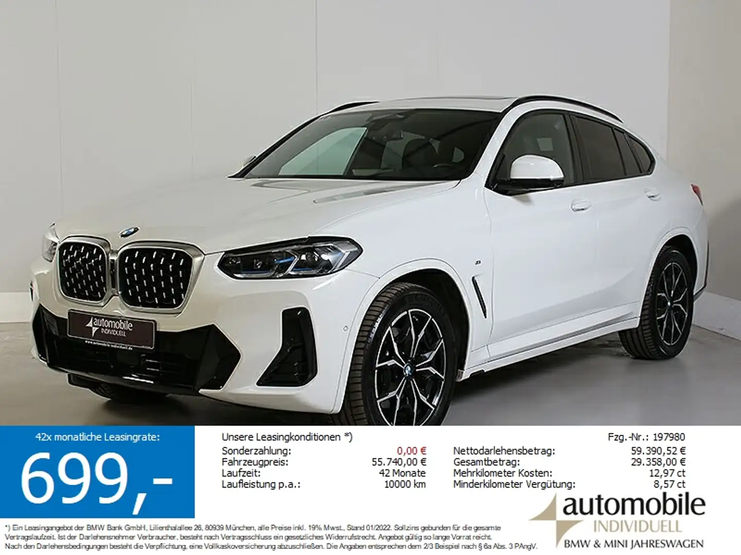 BMW X4 xDr 30dA M Sport ACC Laser LiveCockpit Panora Wit - 1