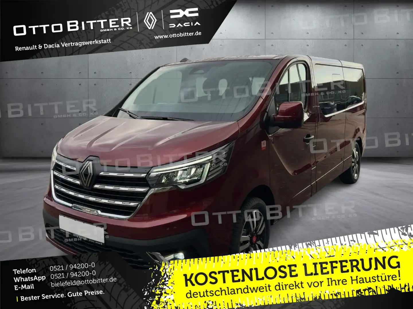 Renault Trafic Grand RED EDITION L2H1 dCi150 EDC 9-SITZE Rot - 1