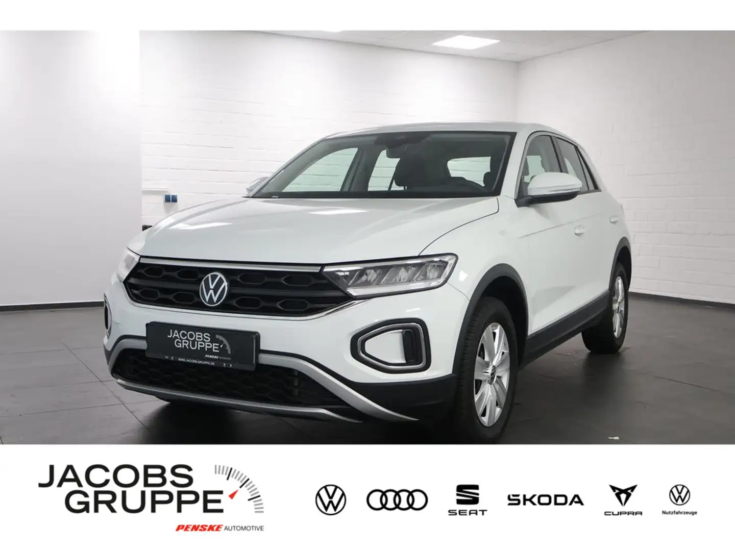 Volkswagen T-Roc 1.0 TSI LED,BC,Klima,ZV Weiß - 1