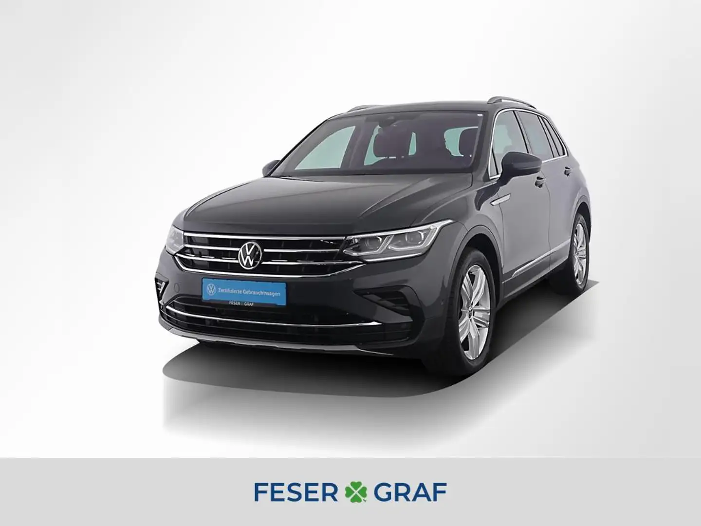 Volkswagen Tiguan Elegance 2.0 TDI DSG 4M Navi AHK StandHz Kamera Grau - 1