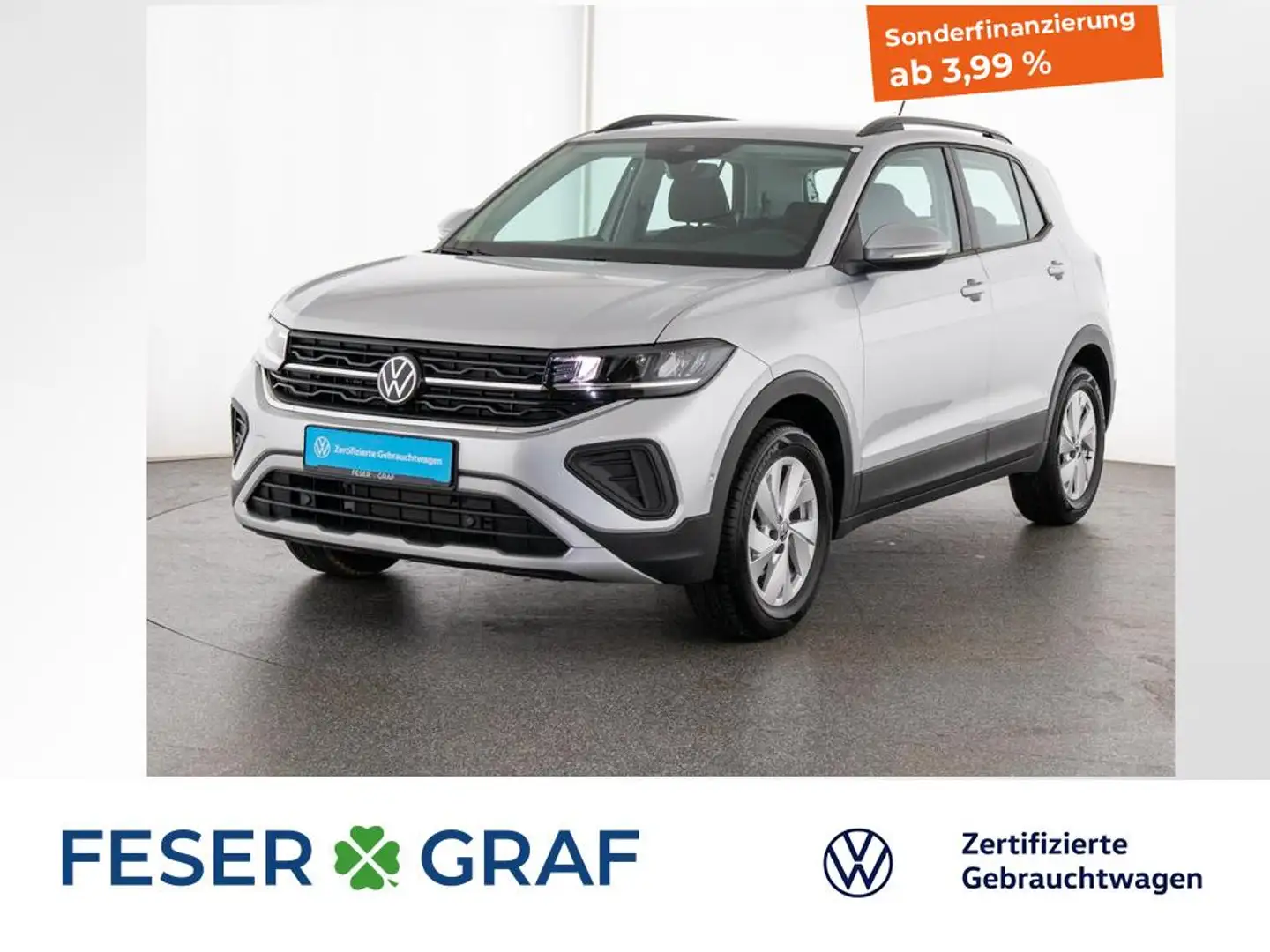Volkswagen T-Cross 1.0 TSILife LED / ACC / PDC / Sitzheizung / Naviga Silber - 1