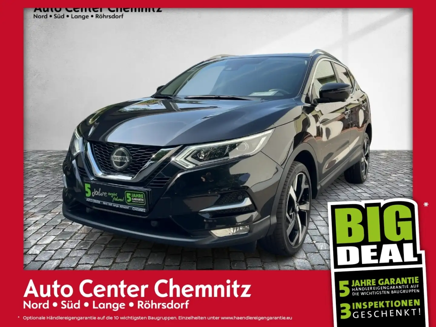 Nissan Qashqai 1.3 DIG-T Akari LED/Pano/Navi/360° Schwarz - 1