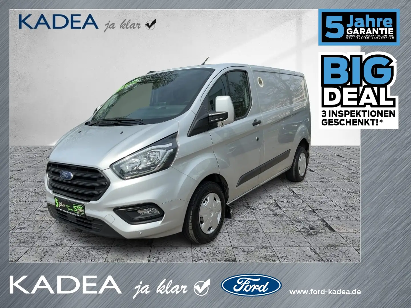 Ford Transit Custom Kasten 2.0 TDCi 300 L1 Trend NAV Plateado - 1