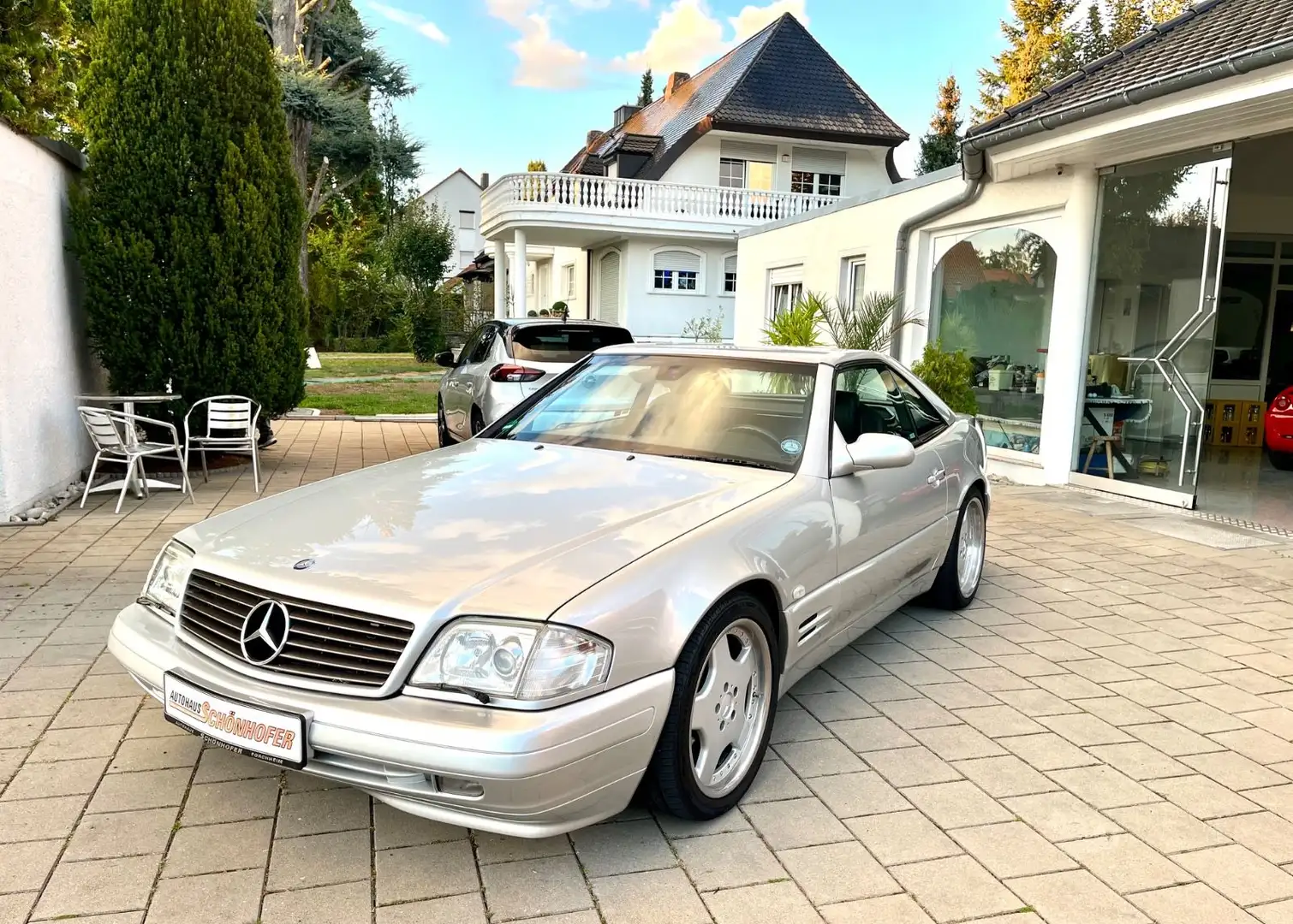 Mercedes-Benz SL 320 V6 Aut. org.85'Km Xenon Sitzh. Leder 2.Hd Silber - 1