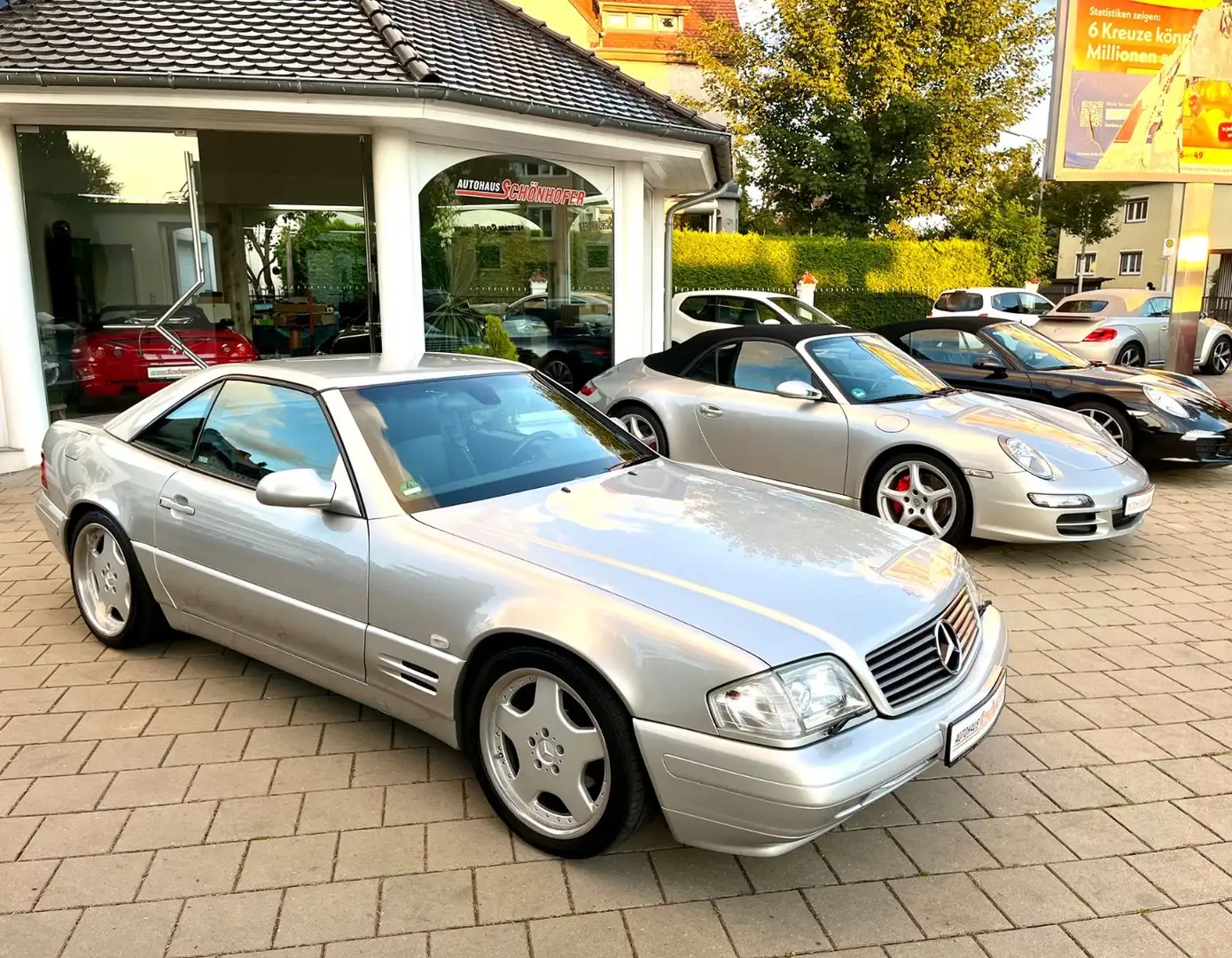 Mercedes-Benz SL 320 V6 Aut. org.85'Km Xenon Sitzh. Leder 2.Hd Silber - 2
