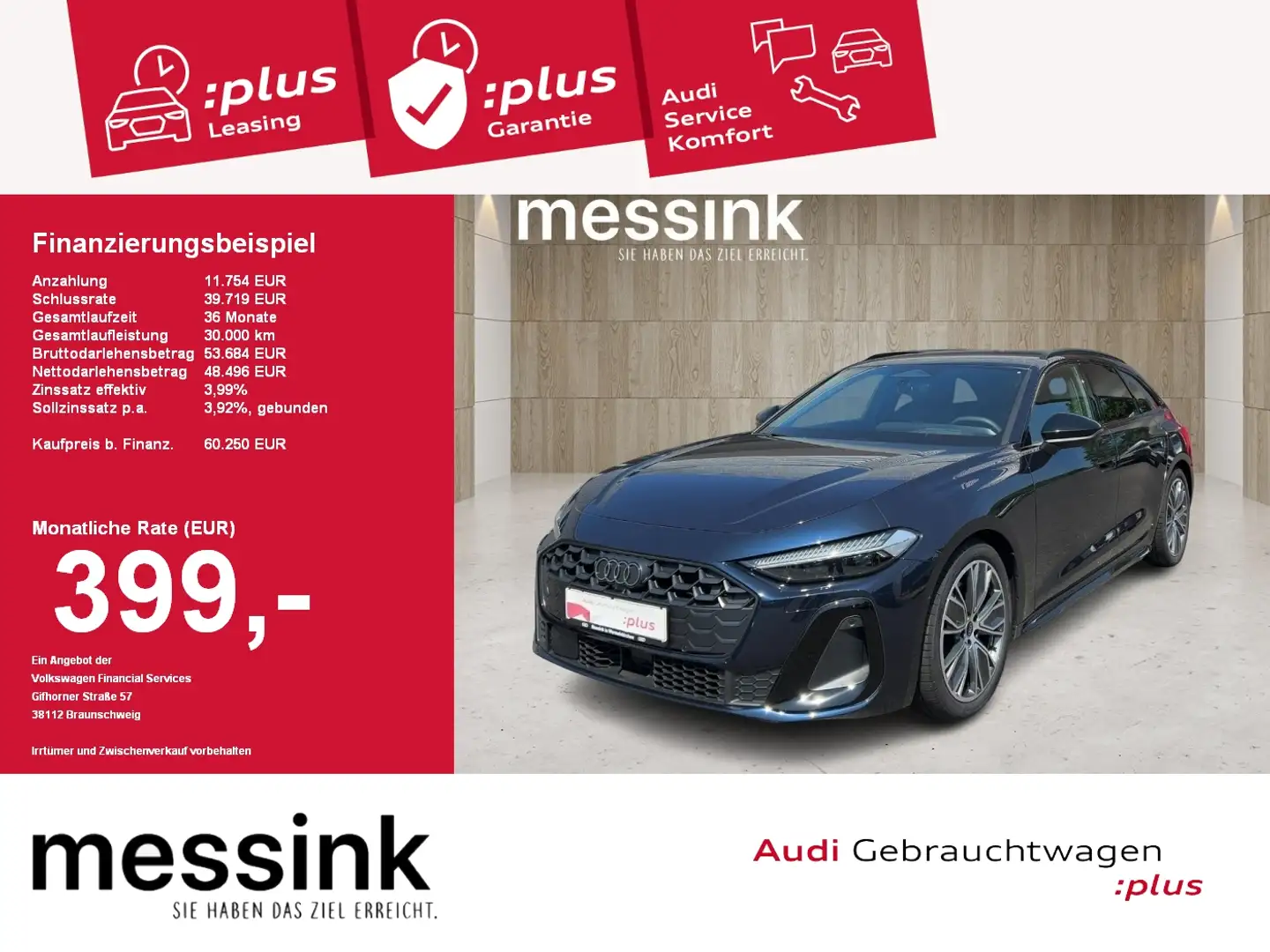 Audi A5 Avant quattro*2xS-line*HUD*LEDER*NAVI* Blau - 1