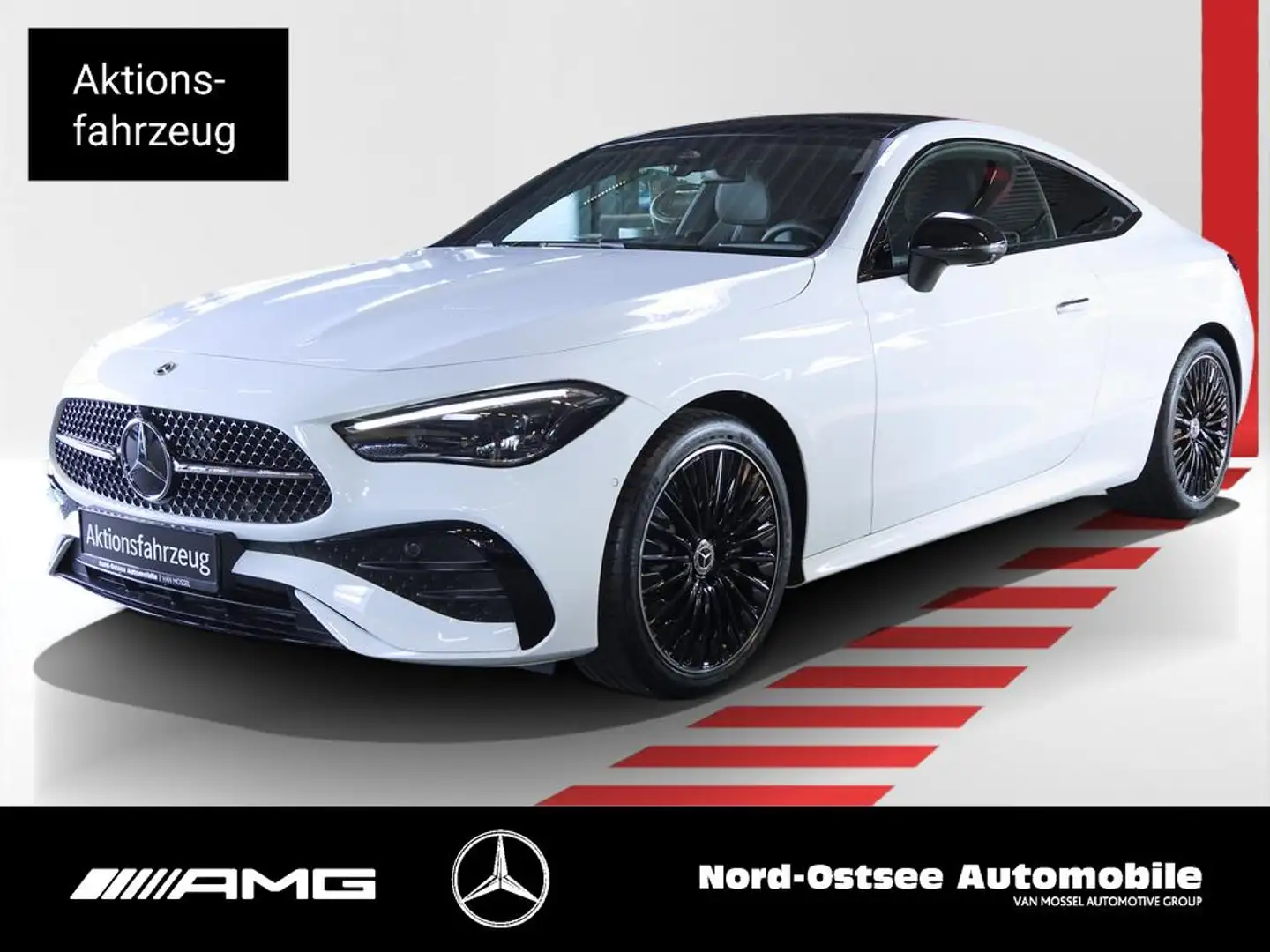 Mercedes-Benz CLE 180 AMG NIGHT PANO AHK DISTRON MEMORY 360° Blanc - 1
