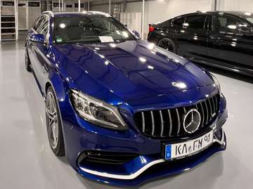 C 63 AMG T-Modell | V8 Biturbo | 476 PS | Brillantblau |Garantie | Bultibeam LED | Leder | KEY+ | Memory