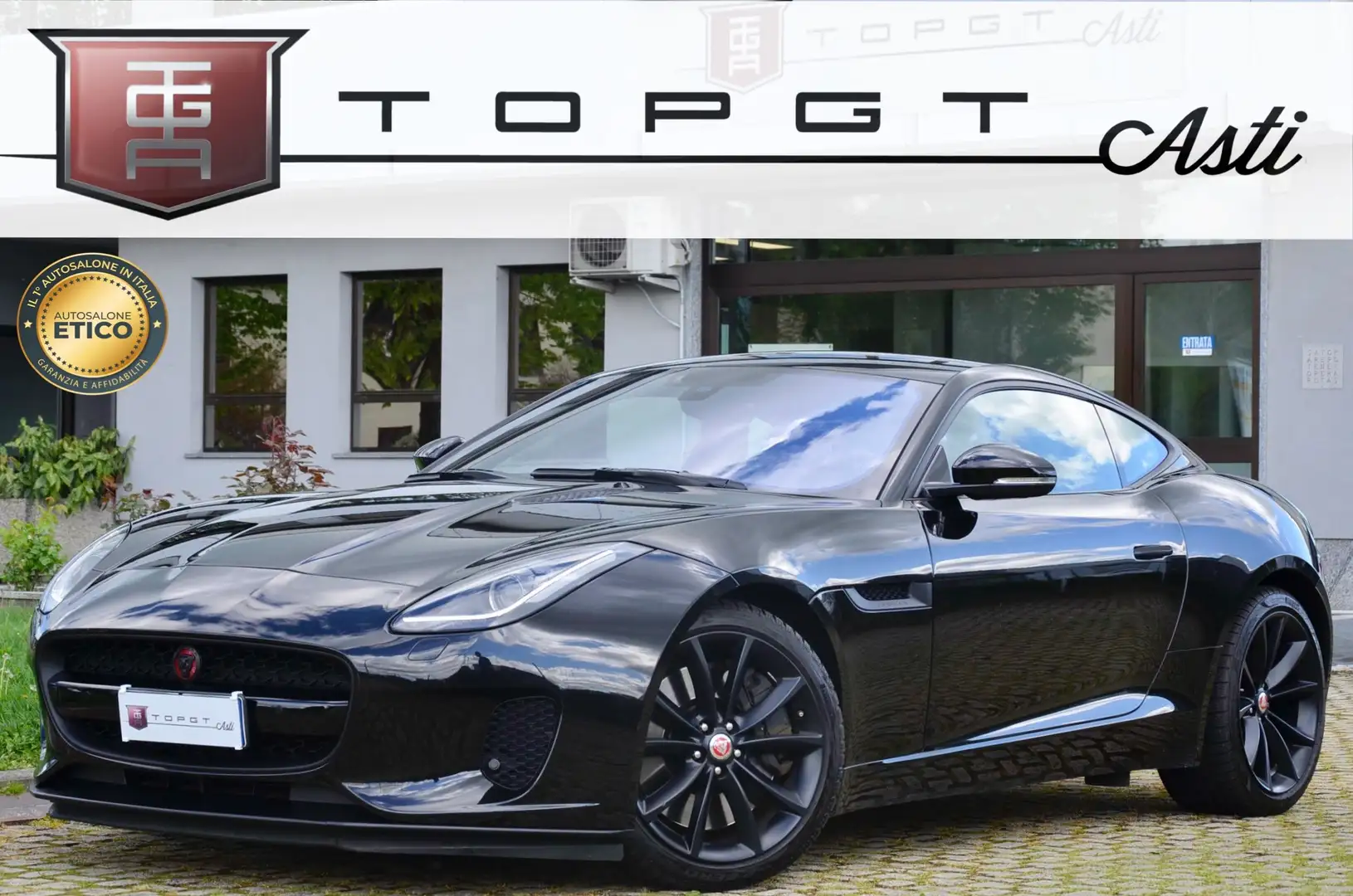 Jaguar F-Type Coupe 3.0 V6 s/c 380cv auto TETTO , PERMUTE Nero - 1
