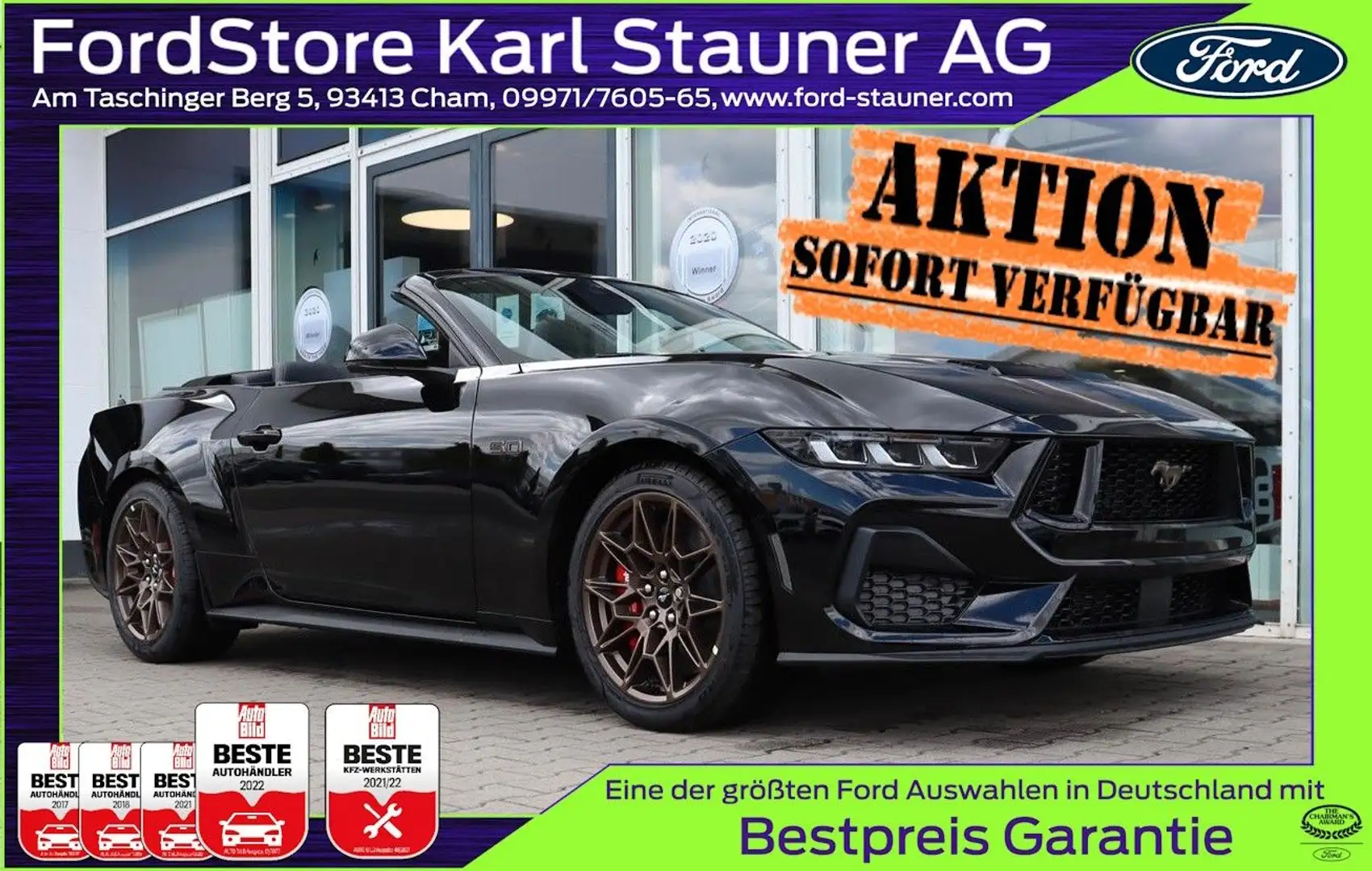 Ford Mustang GT Bronze-Paket MagneRide 4,99% FIN* Noir - 1