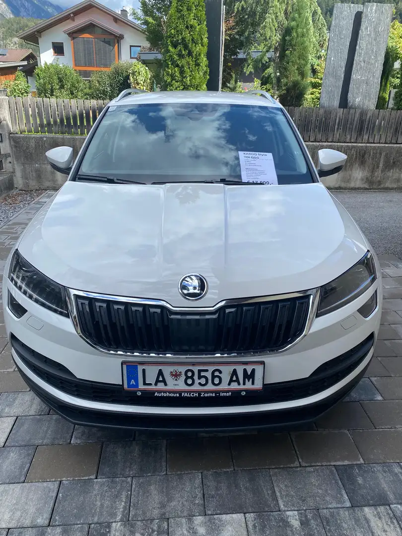 Skoda Karoq Karoq 1,6 TDI Style DSG Aut. Style Weiß - 1