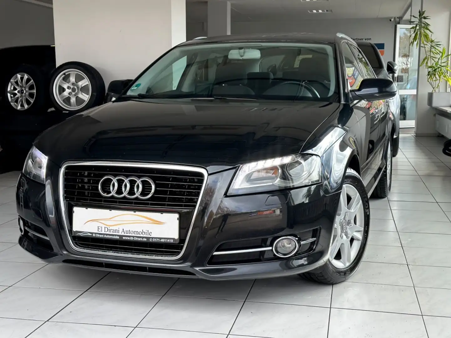 Audi A3 2.0 TDI Sportback /Audi S-Heft/BiXen/PDC/AHK/ Negro - 1