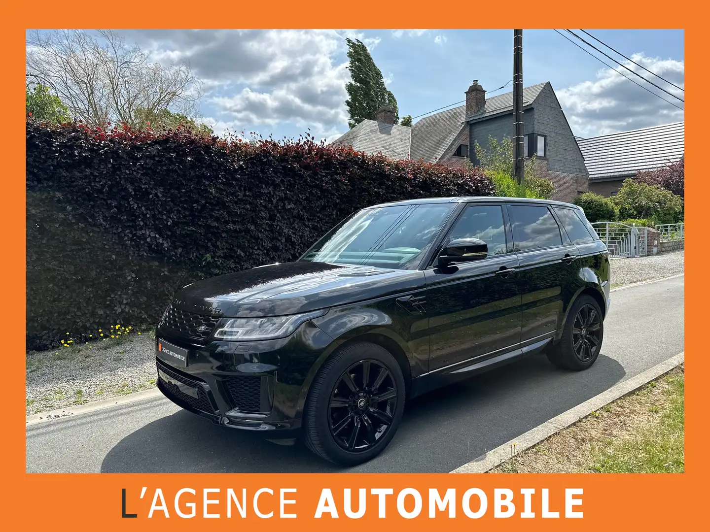 Land Rover Range Rover Sport 3.0 SANTORINI BLACK -TVA RÉCUPÉRABLE-GARANTIE 12 Noir - 1