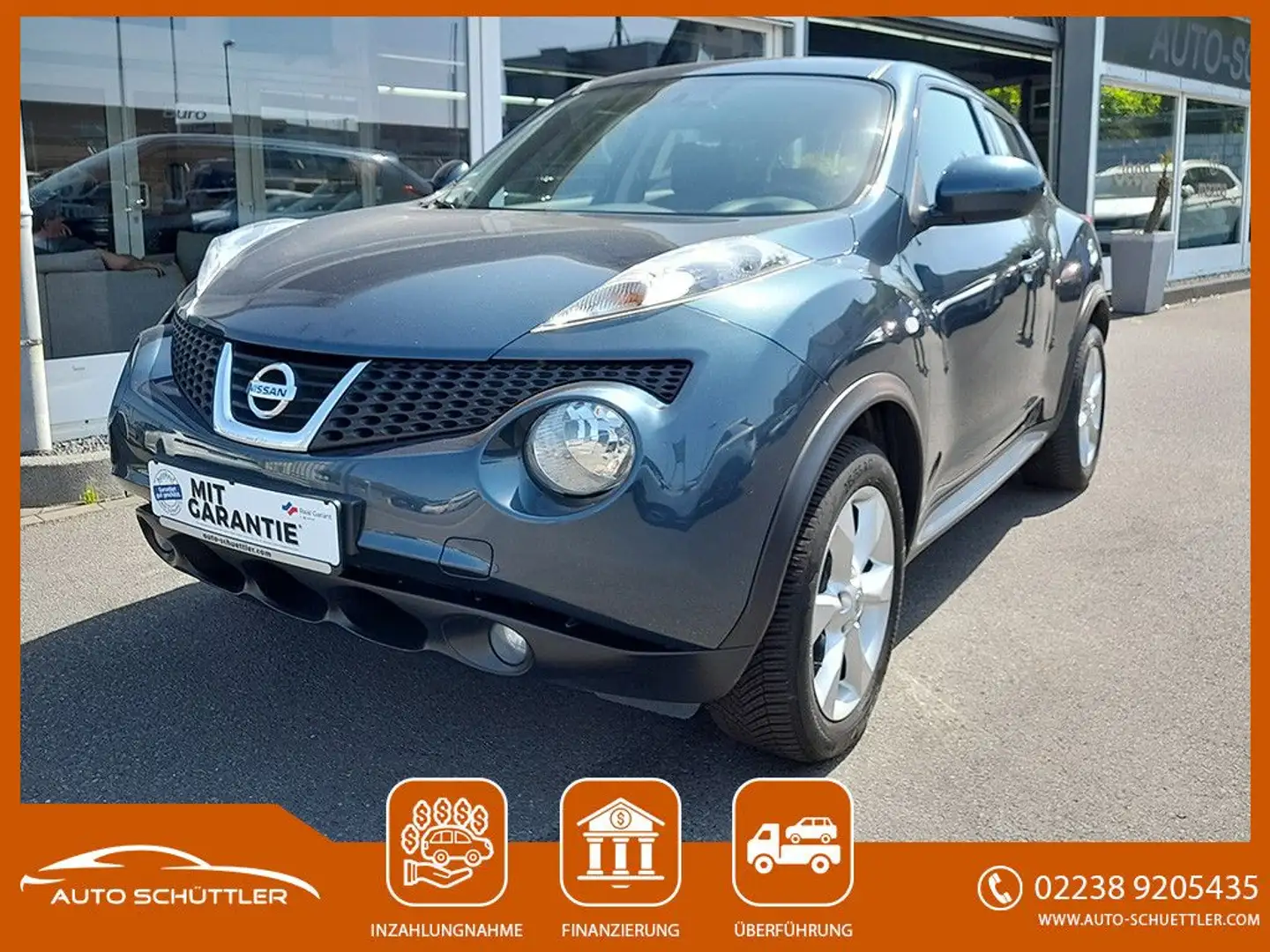 Nissan Juke Acenta,Bluet,PDC,Temp,neue Insp,! 1 Hd Blauw - 1