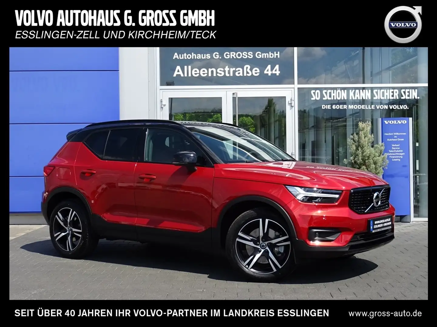 Volvo XC40 T5 Recharge R-Design Expression Rouge - 1