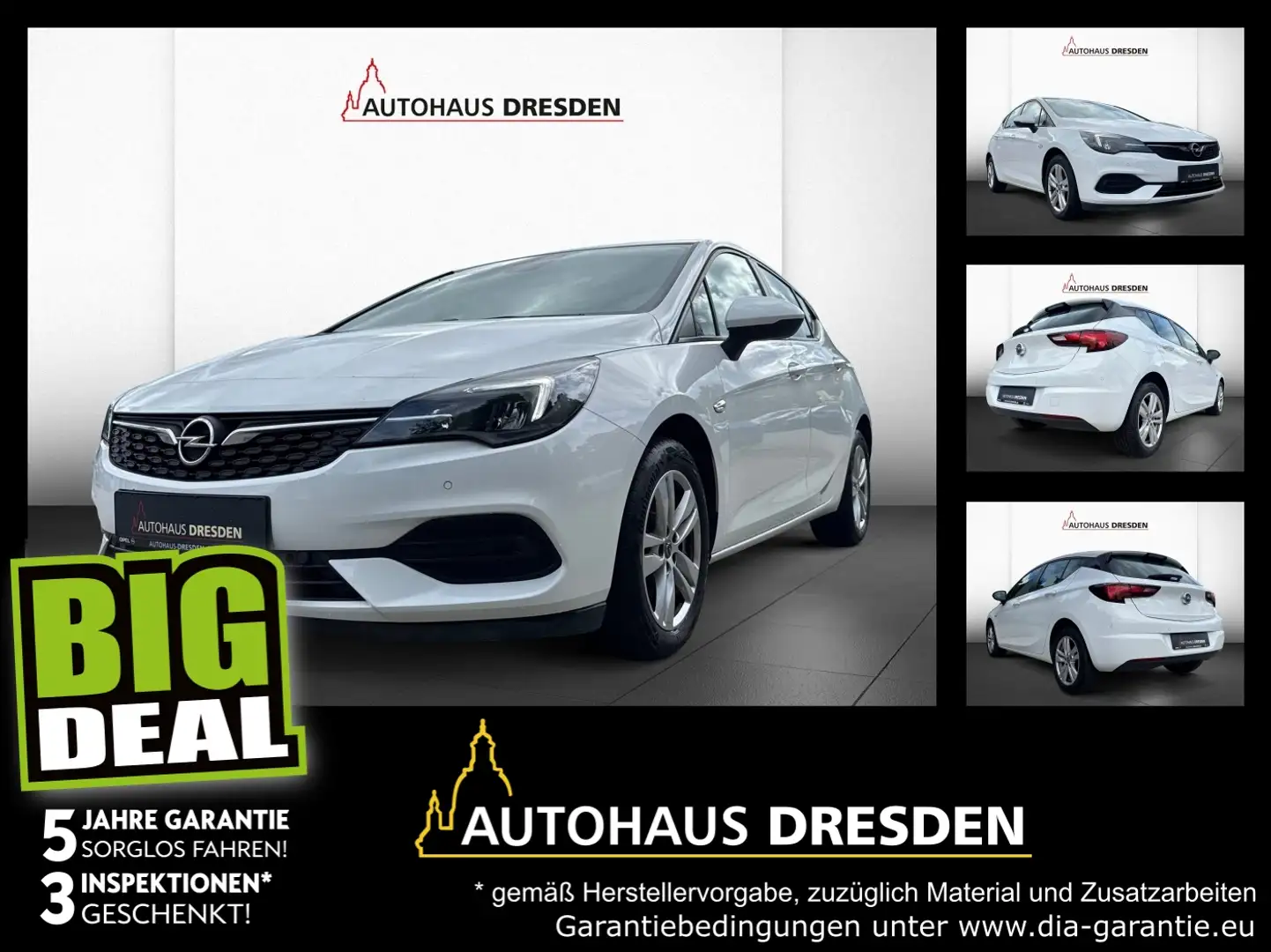 Opel Astra K 1.2 Turbo Edition LED+SHZ+Winterp.+Kam. White - 1