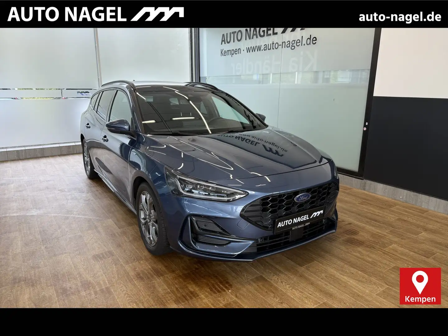 Ford Focus Focus Turnier 1.0 MHEV ST-Line +Matrix-LED+AHK+ BC Bleu - 1