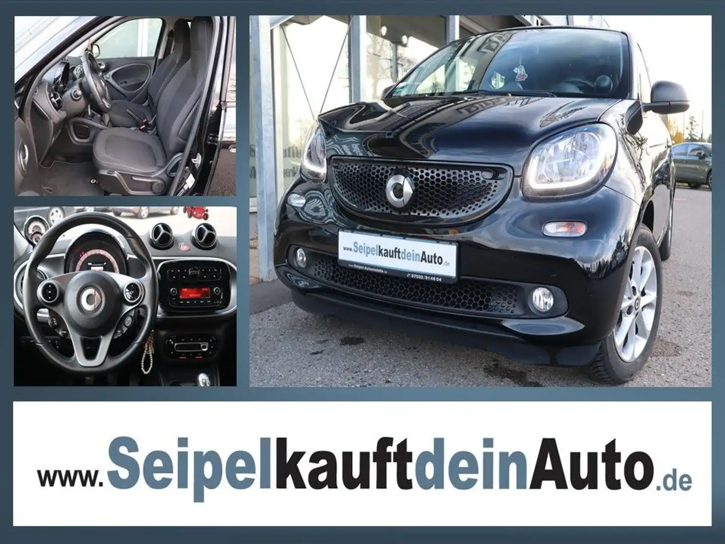 smart forFour 1.0 Passion*KLIMA*SHZ*PDC*BLUETOOTH* Nero - 1