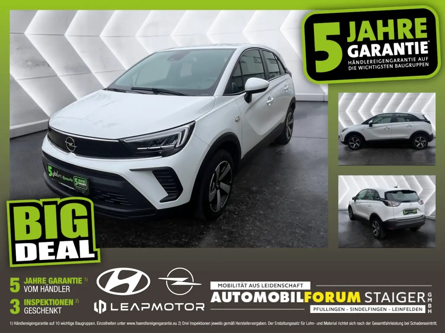 Opel Crossland 1.2 Edition SpurH Wit - 1