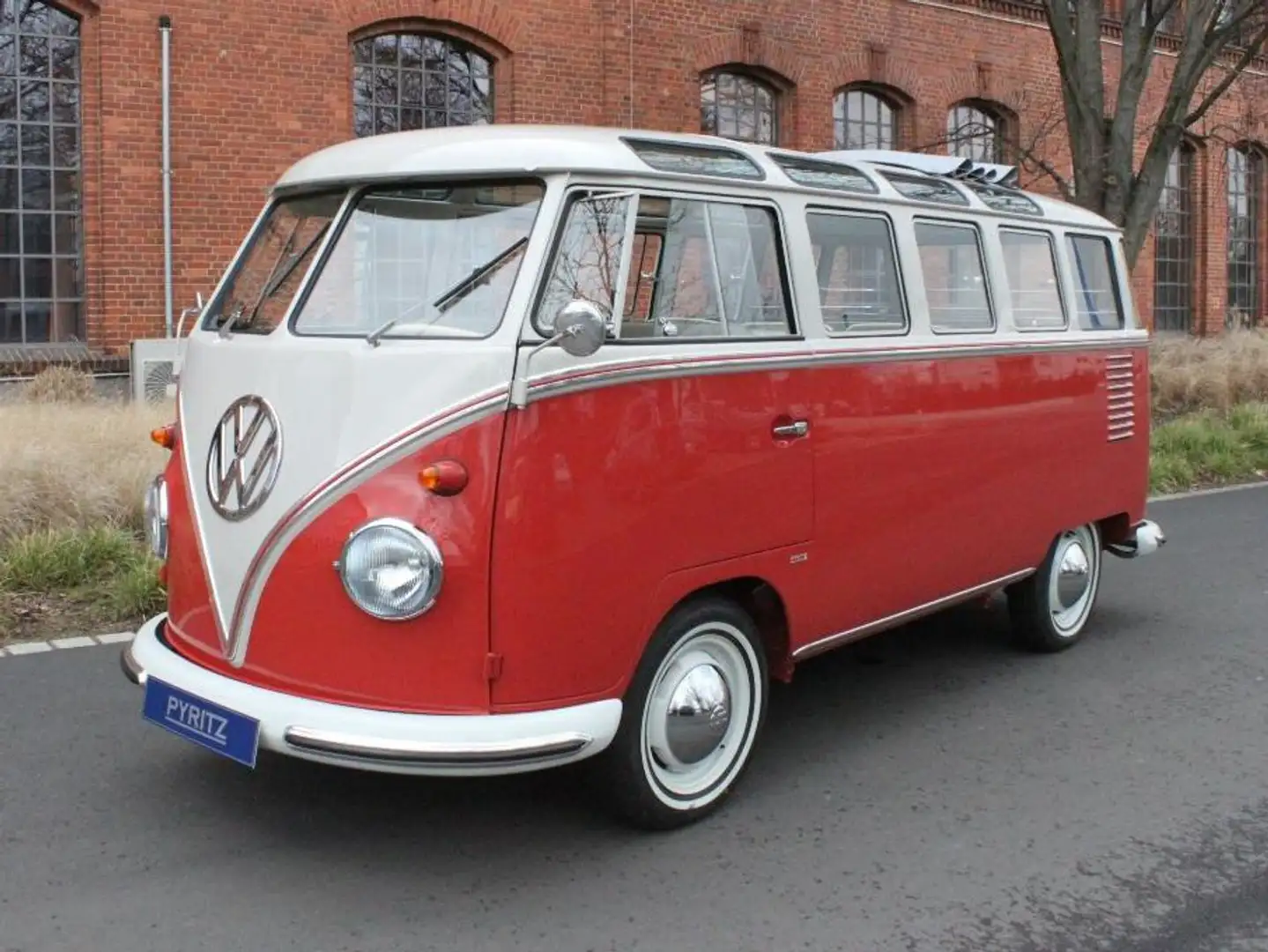 Volkswagen T1 23 Fenster Samba Bus Typ 241 Roşu - 1