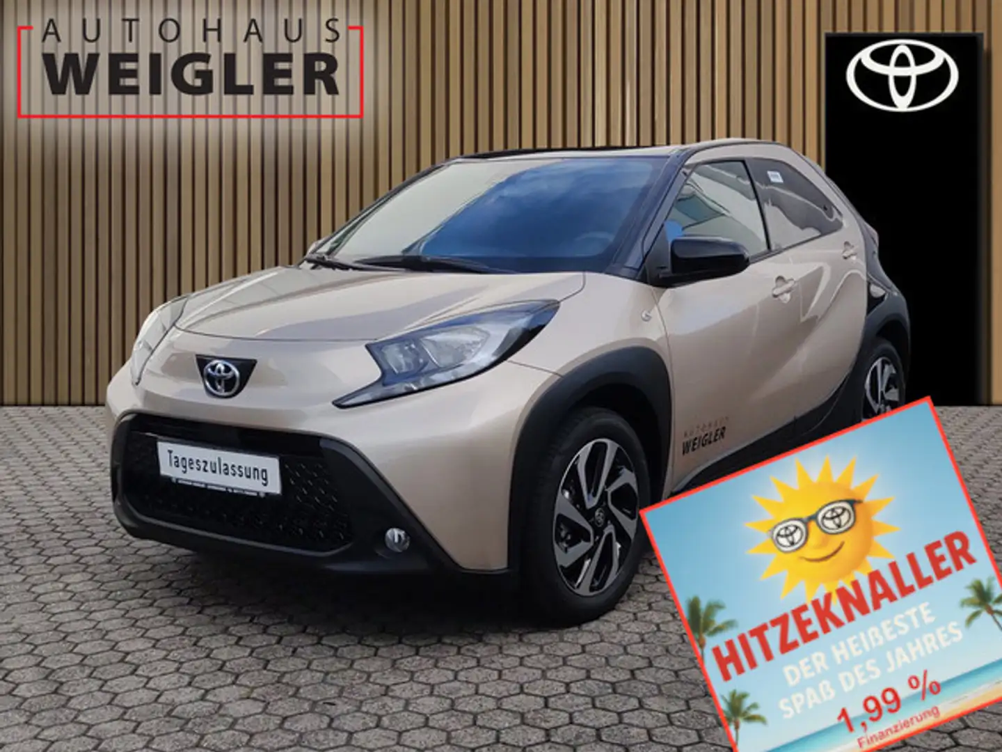 Toyota Aygo X 5-Türer Team D  5-Gang Klima Beige - 1